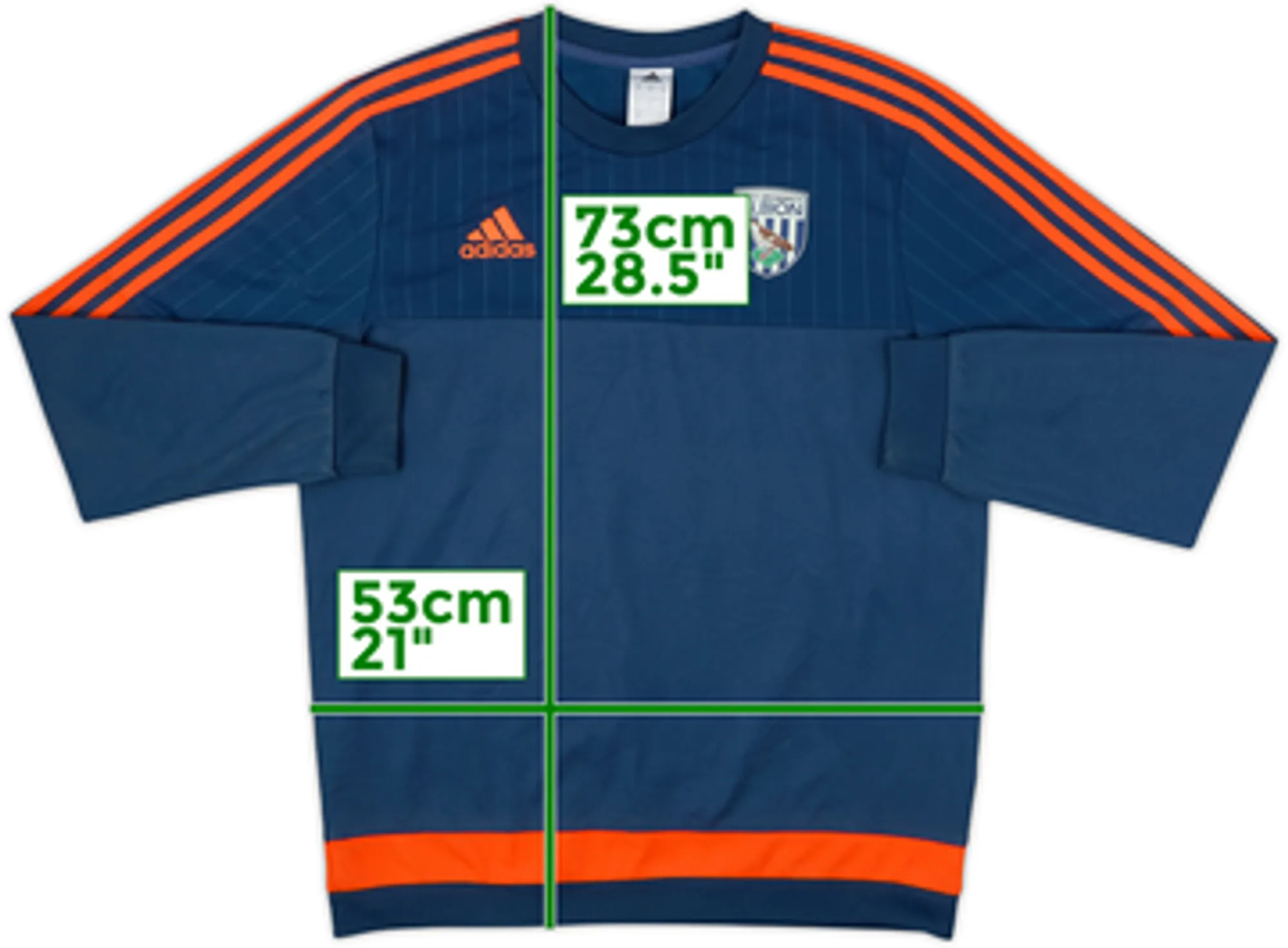 2015-16 West Brom adidas Drill Top - 6/10 - (M)