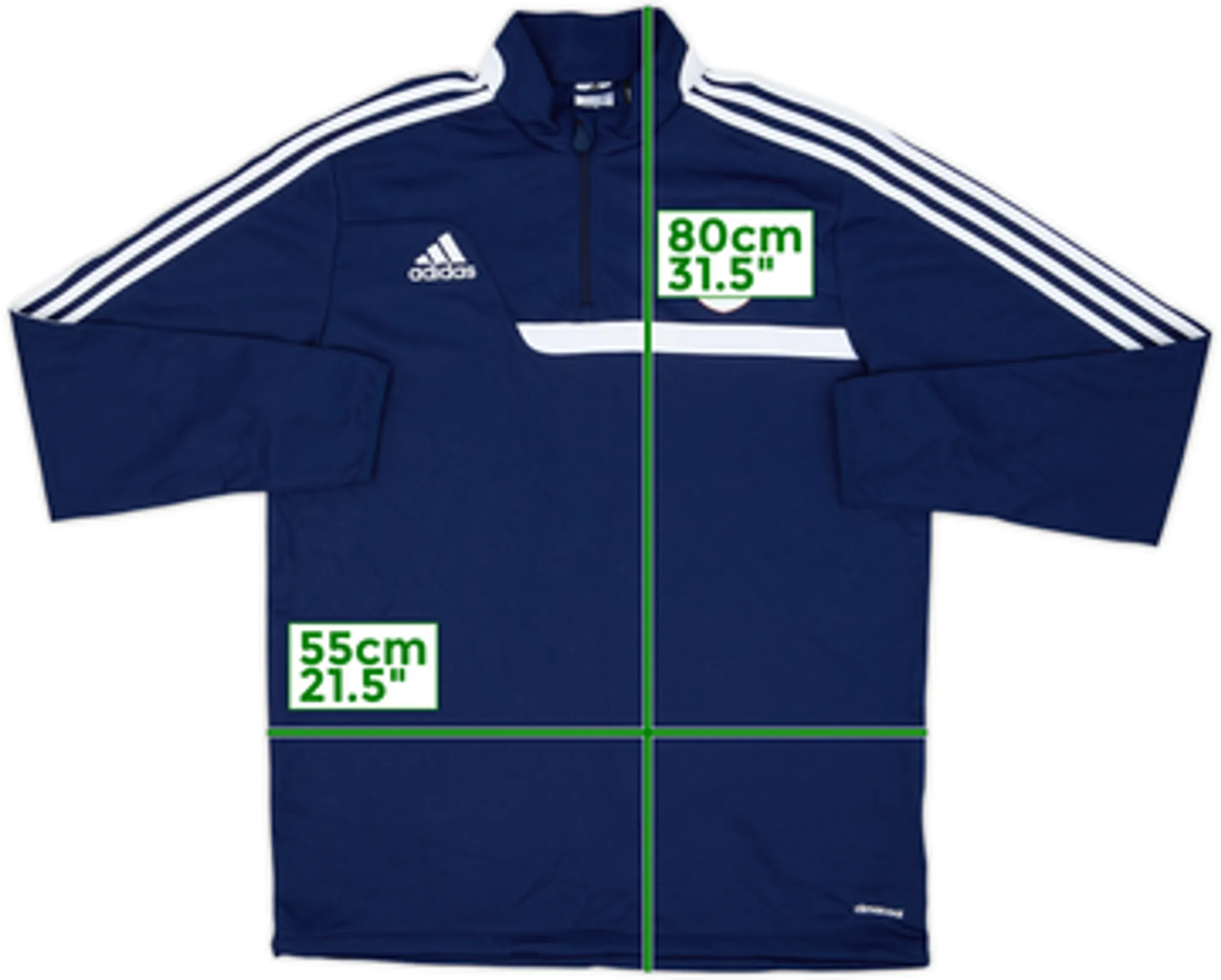 2013-14 Bristol City adidas 1/4 Zip Training Top - 8/10 - (L)