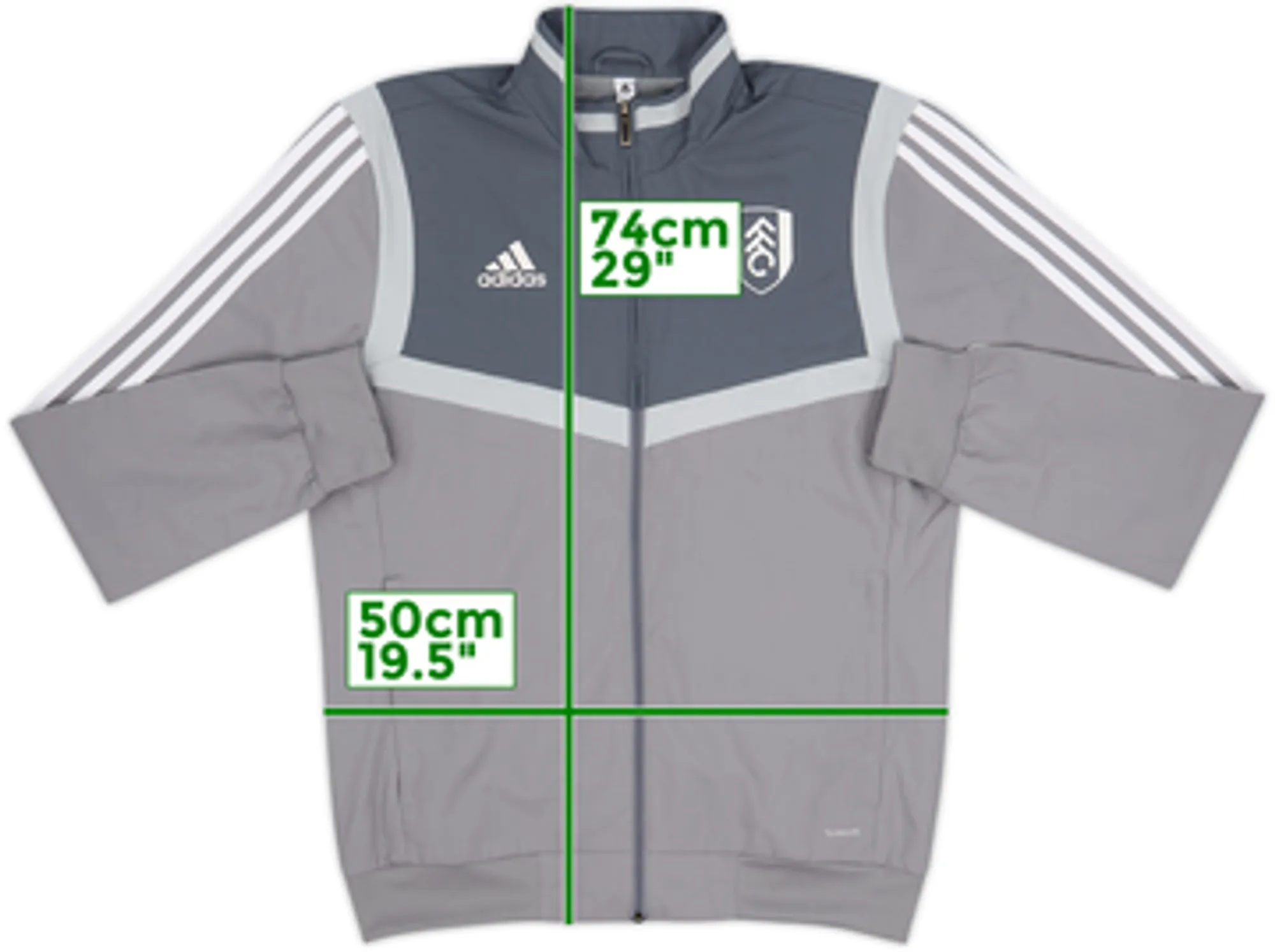 2018-19 Fulham adidas Track Jacket - 8/10 - (S)
