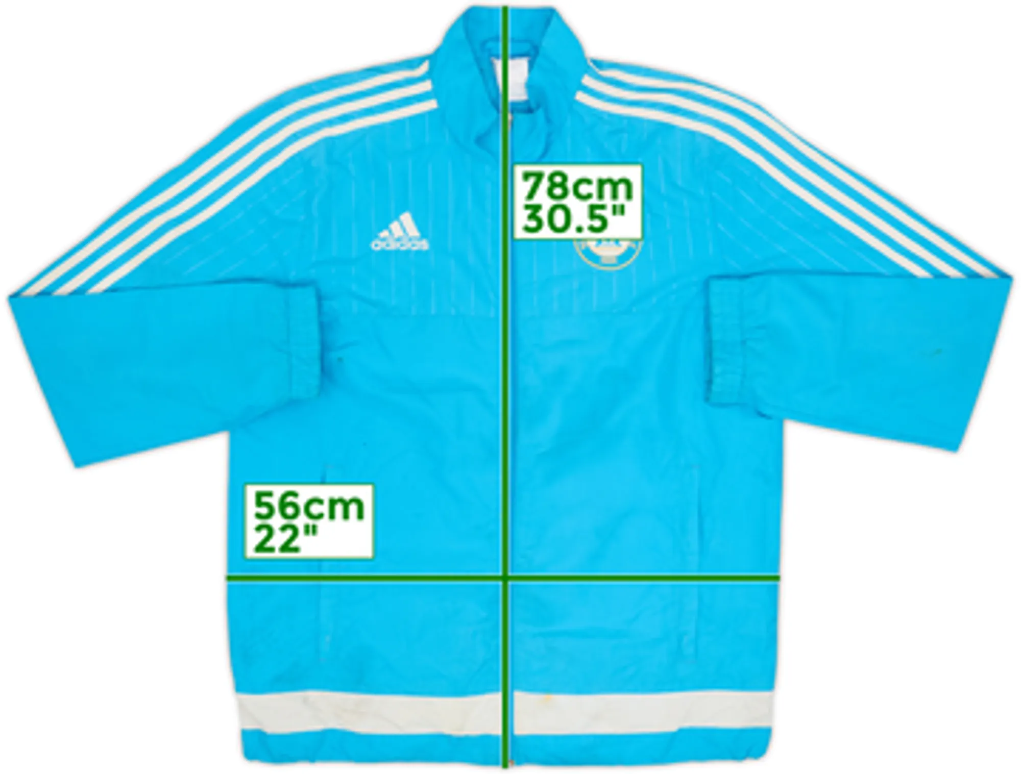 2015-16 Olympique Marseille adidas Track Jacket - 5/10 - (M)