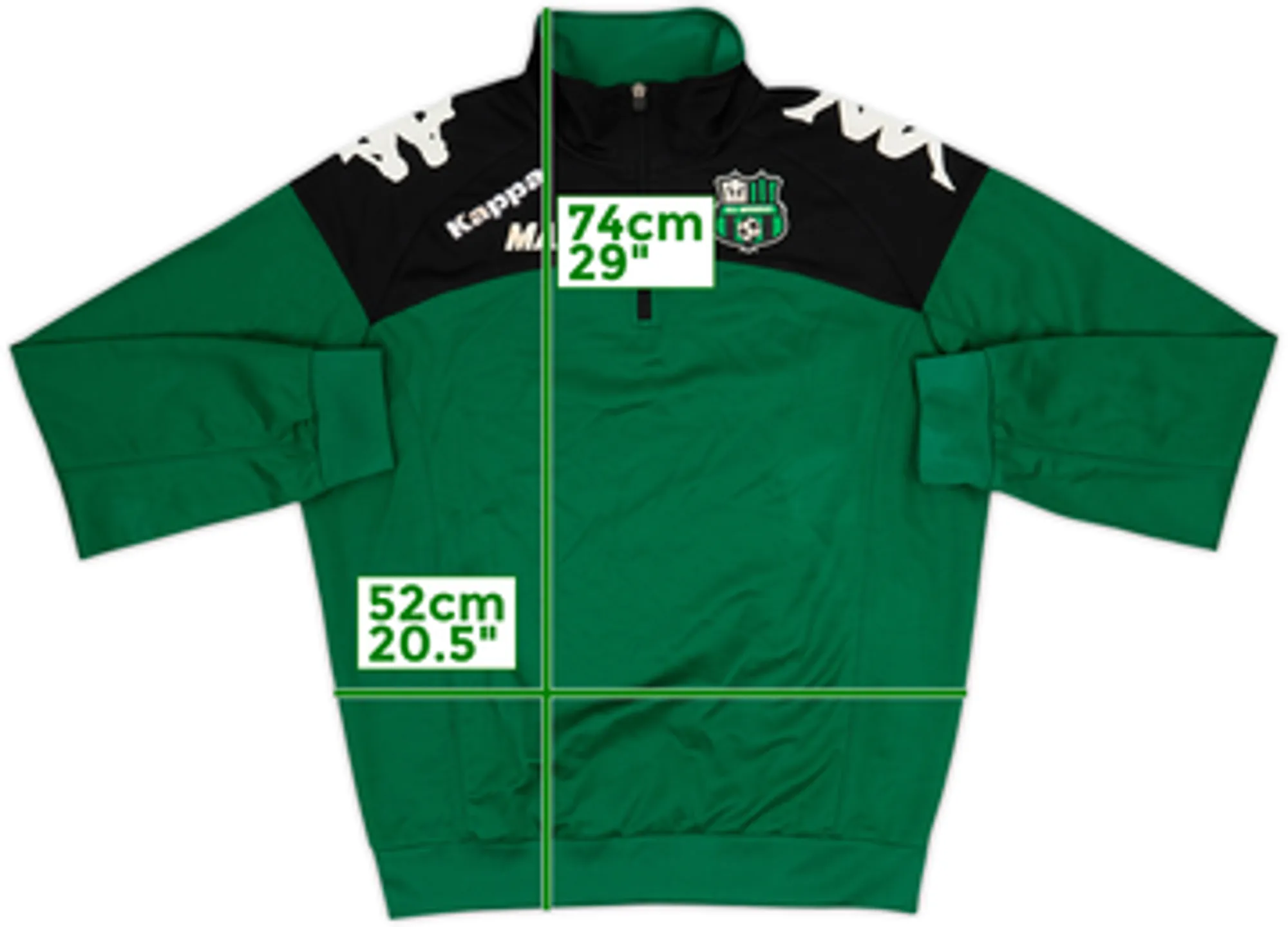 2016-17 Sassuolo Kappa 1/4 Zip Training Top - 6/10 - (L)