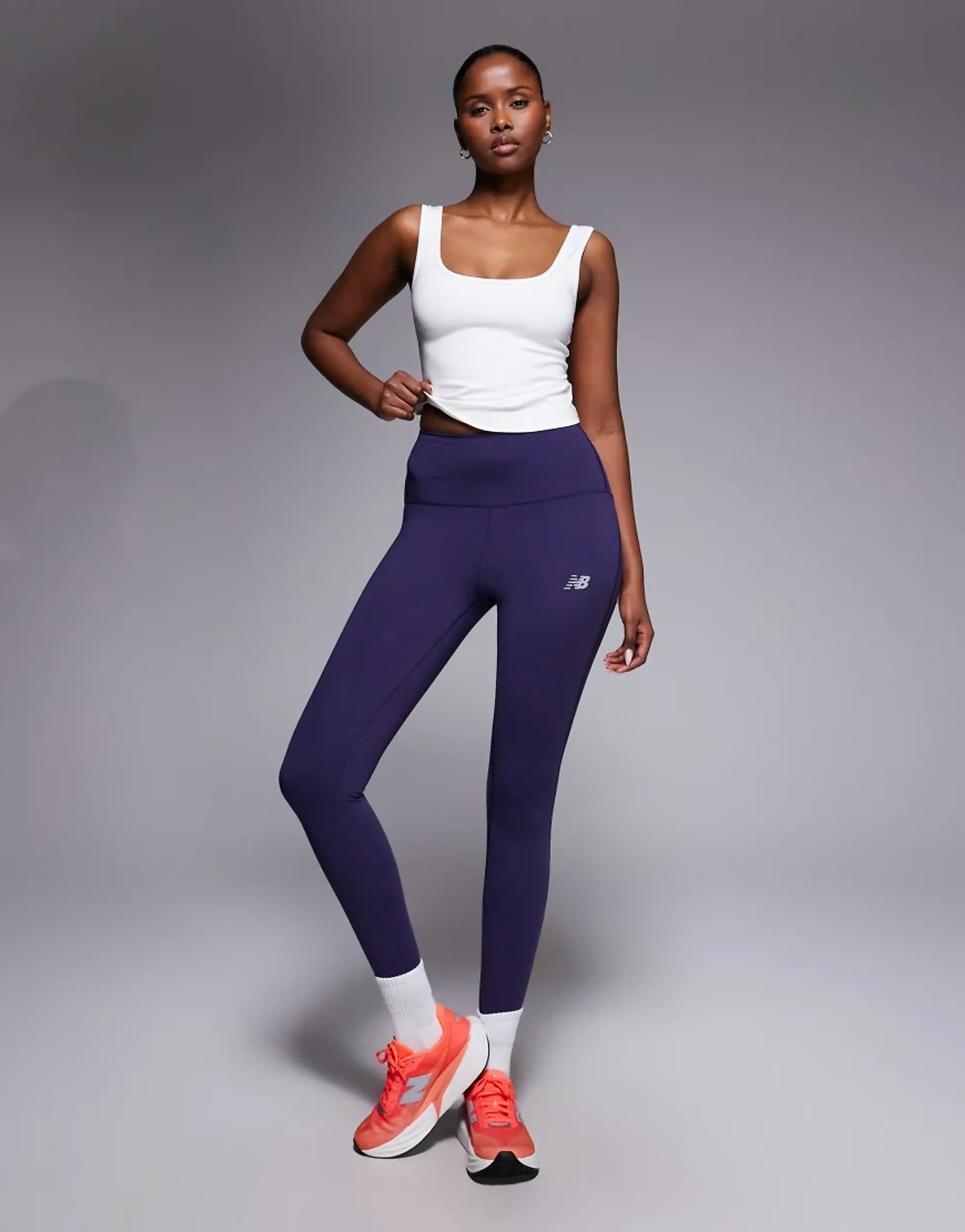 New Balance Rc 25 Inch Leggings In Navy