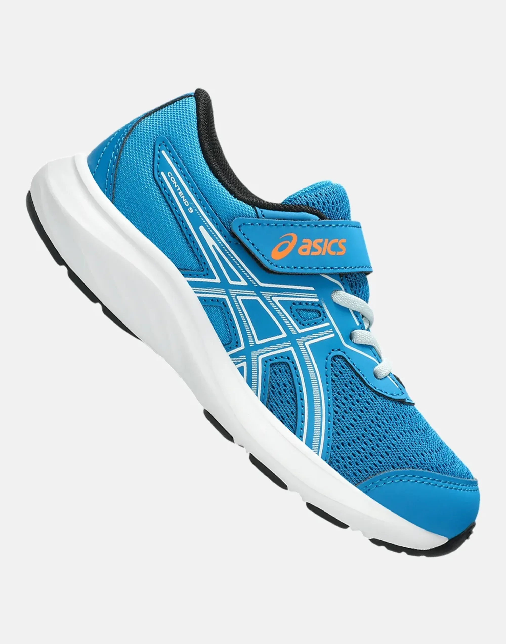Asics Younger Kids Contend 9 Running Shoes in Blue/Grey 