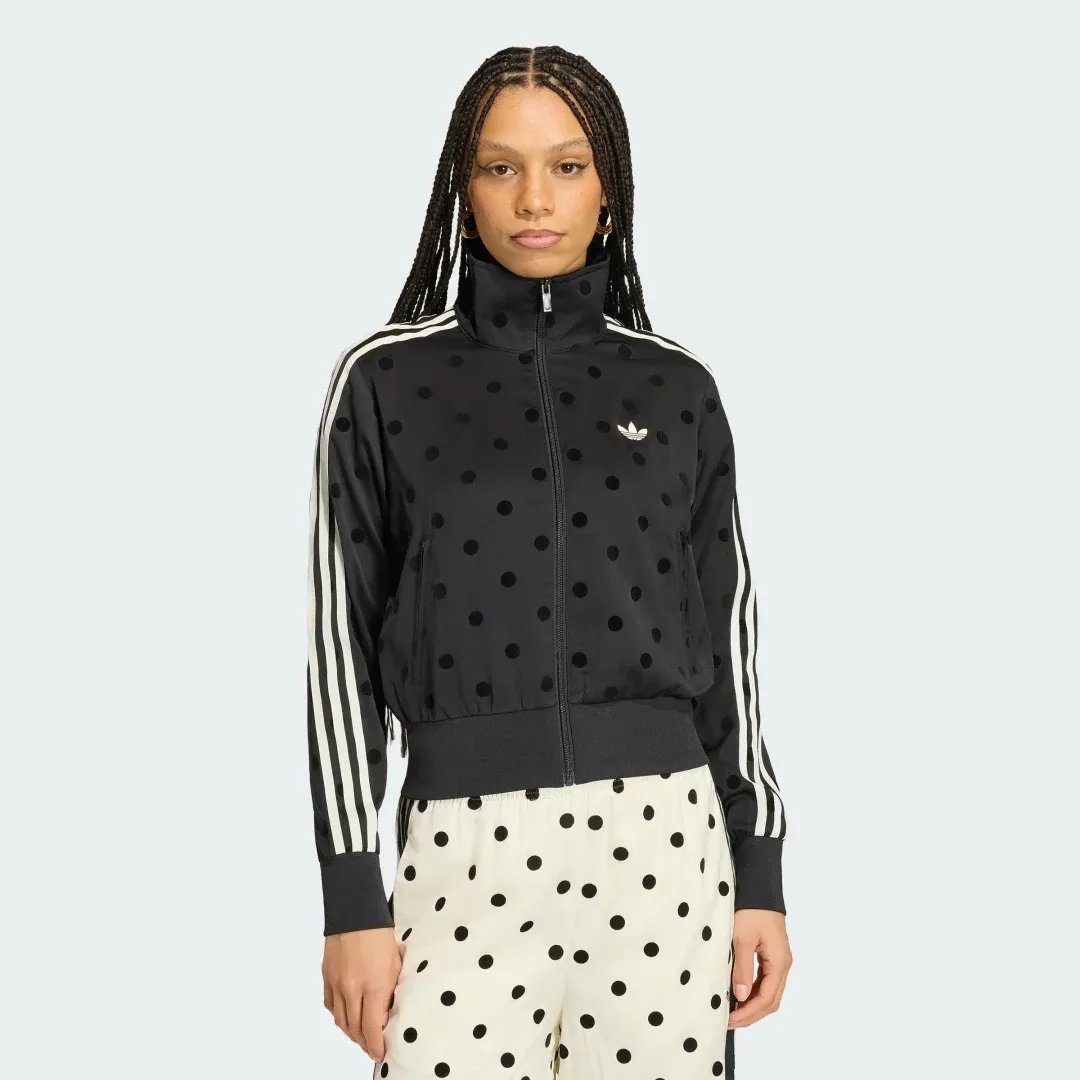 adidas SATIN POLKA DOTS TT Track Top | KV1166 | FOOTY.COM
