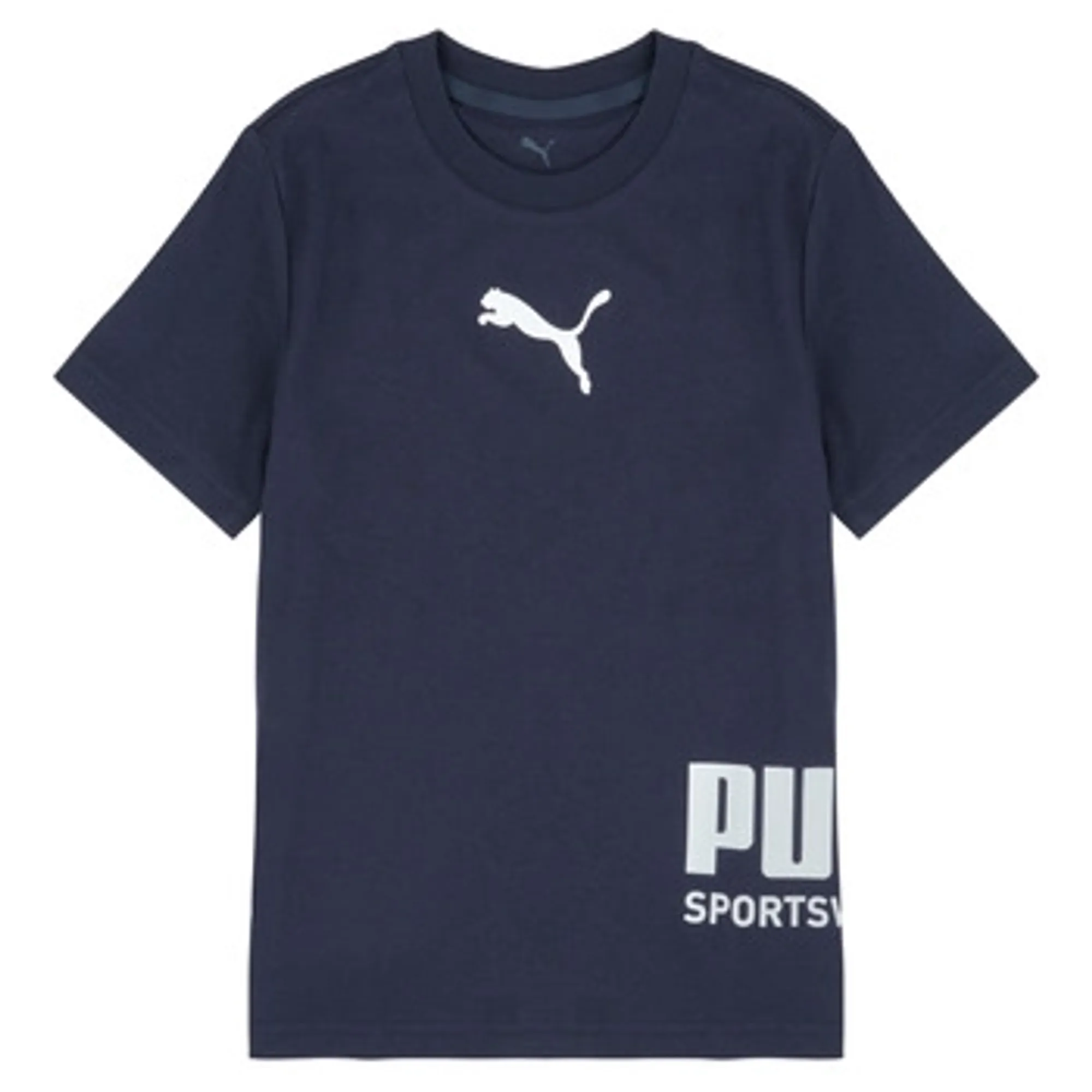 Puma  PUMA SPORT Graphic Tee  boys's Children's T shirt in Marine