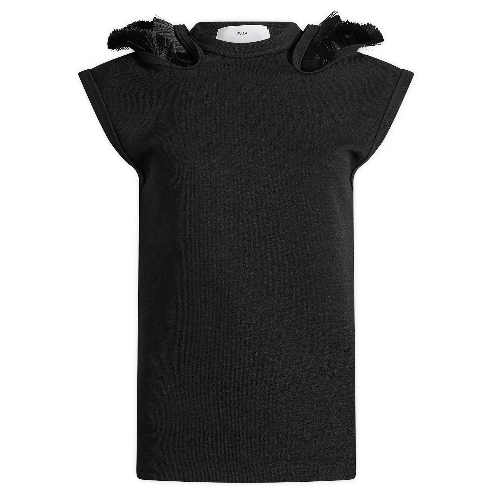 TOGA Double Face Jersey Sleeveless Top Black