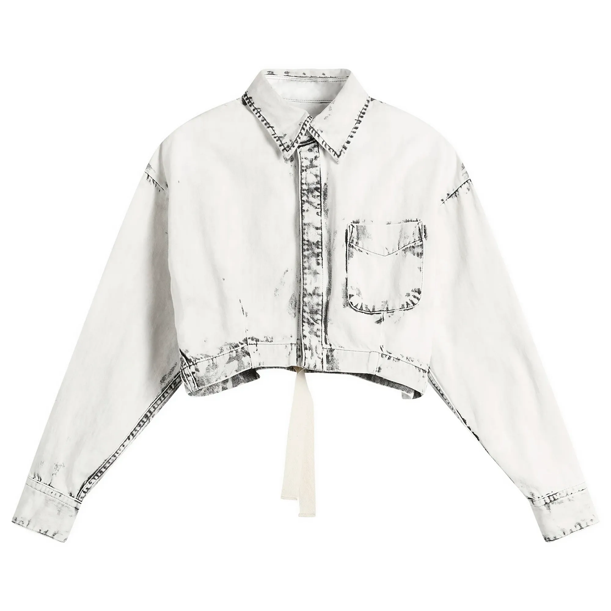 TOGA Denim Short Shirt Black