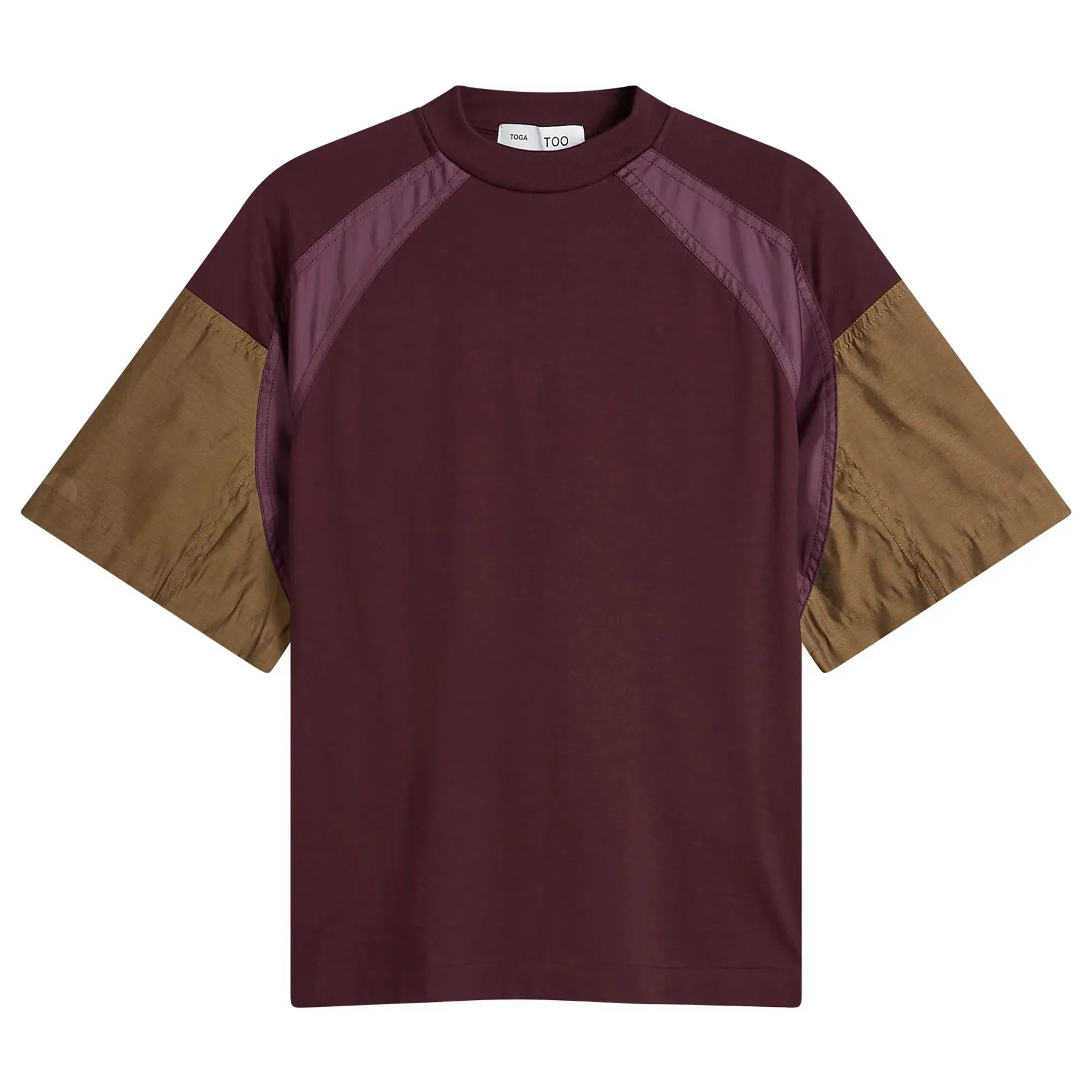 TOGA Cotton Taffeta T-Shirt Dark Red