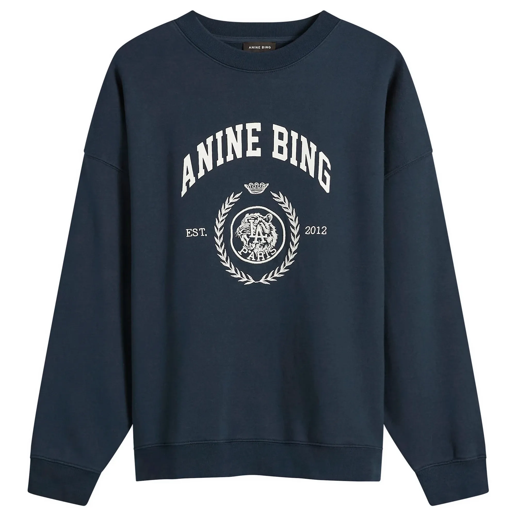 Anine Bing Women's Miles Collegiate Sweatshirt Navy
