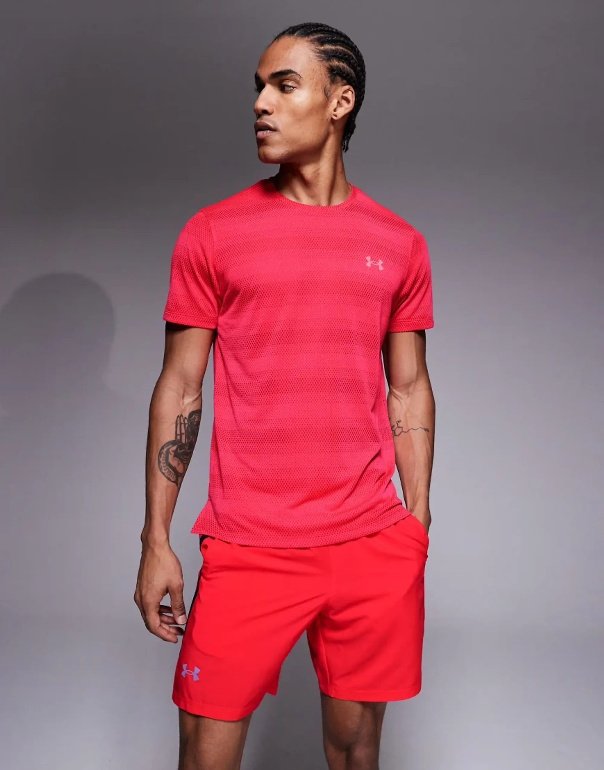 Under Armour  Launch Men's 7 Shorts Racer Red / Black / Reflective L