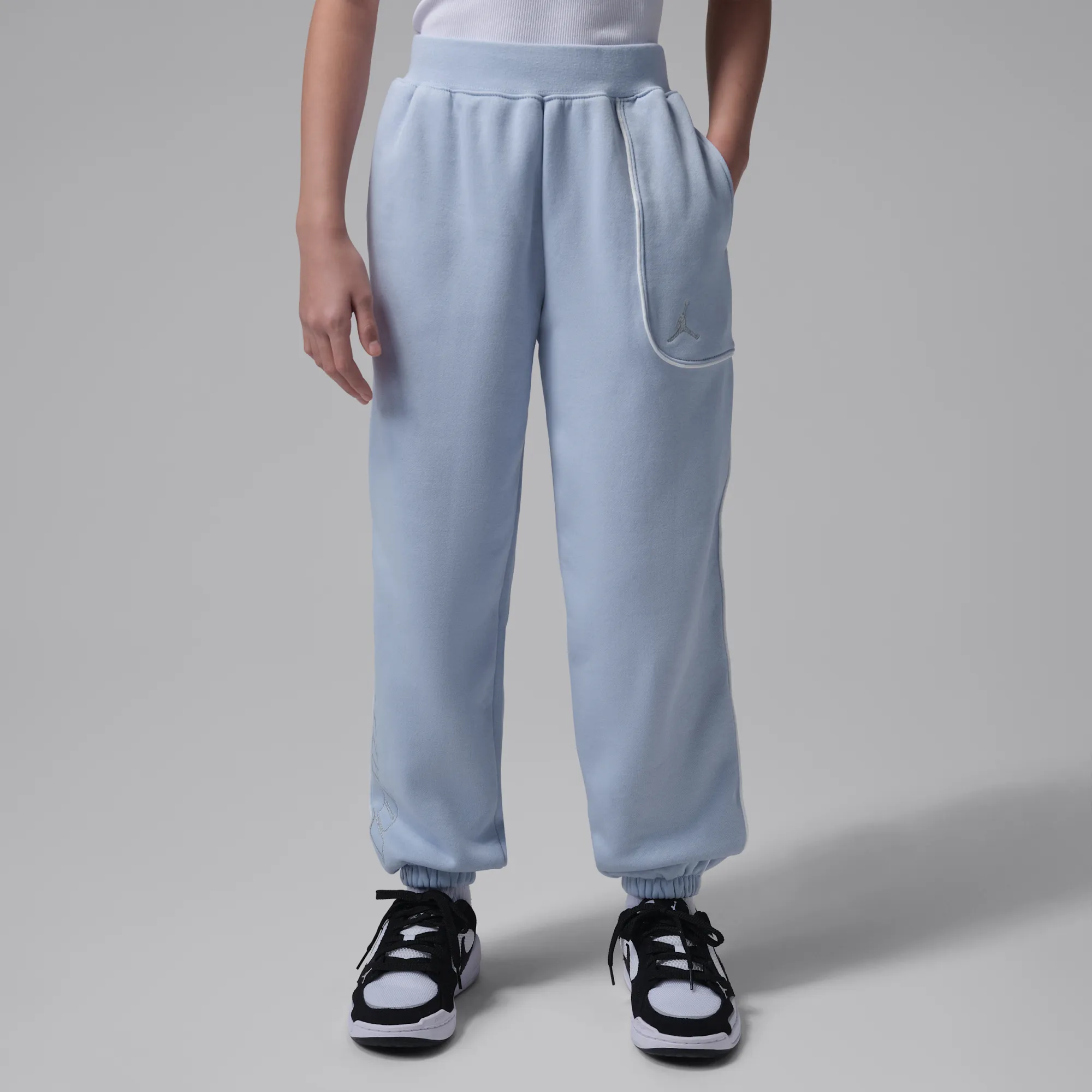 Nike Jordan Older Kids' Mountainside Fleece Trousers - Grey - Cotton/Polyester