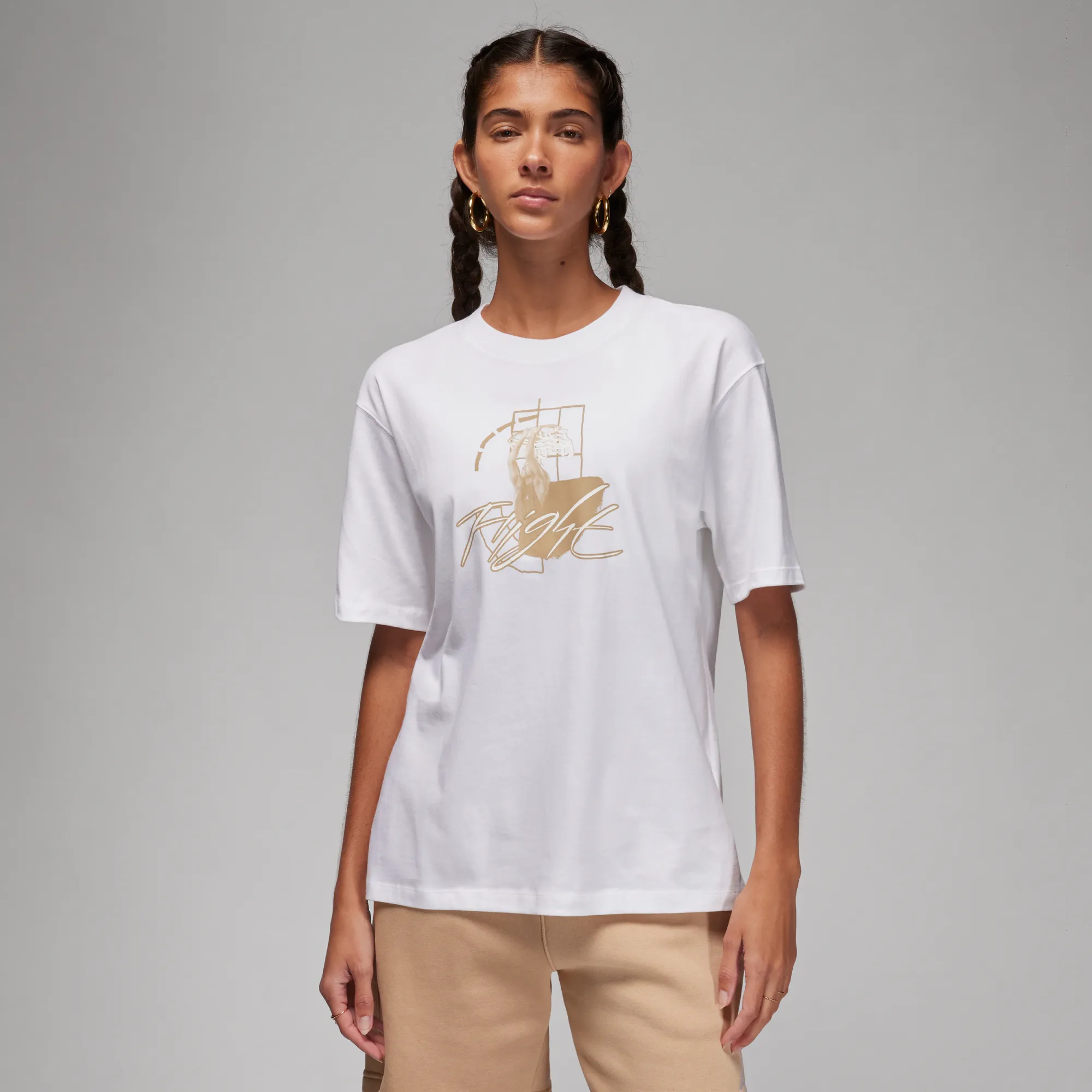 Nike Jordan Women's Graphic T-Shirt - White