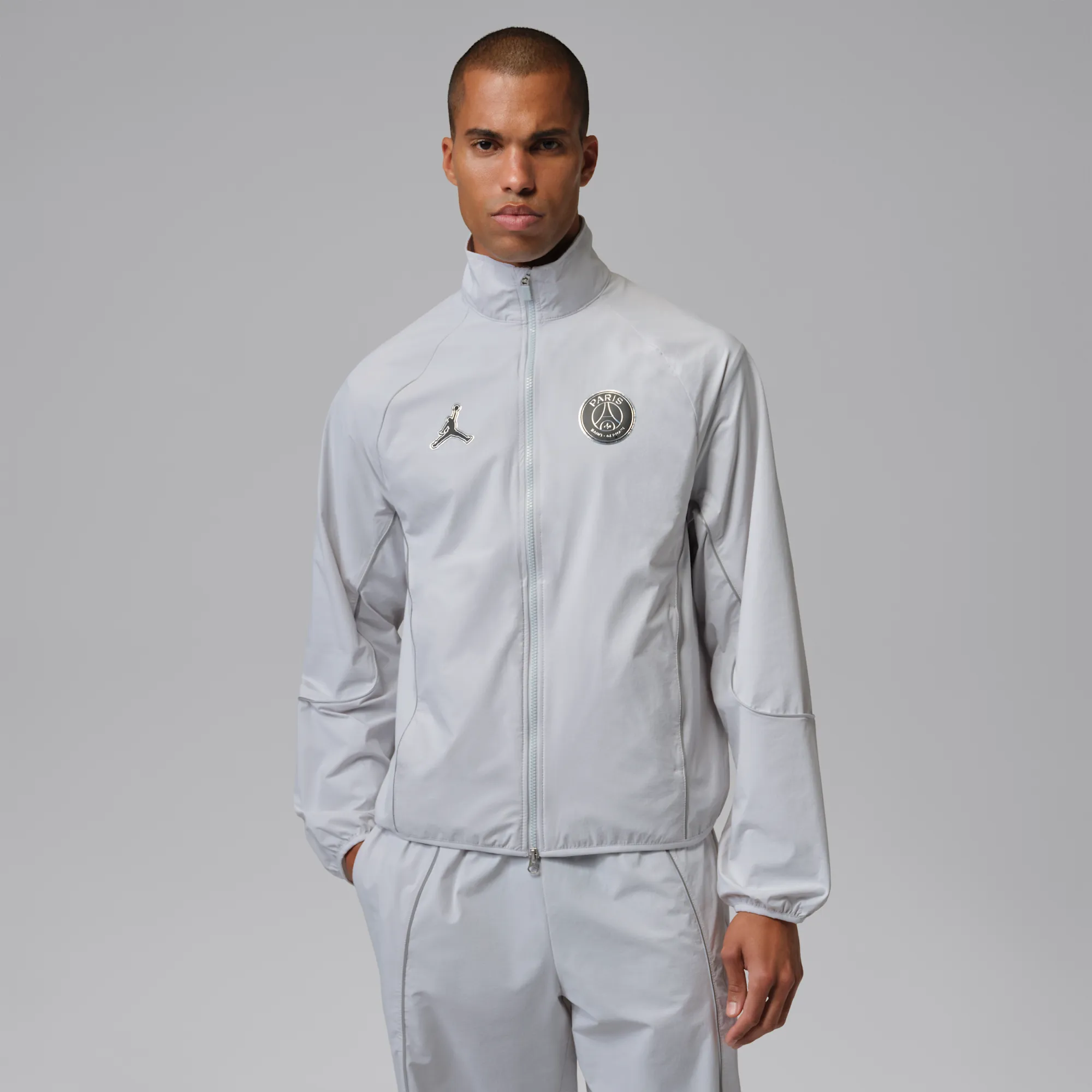 Nike Paris Saint-Germain Men's Jordan Dri-FIT Anthem Jacket - Grey