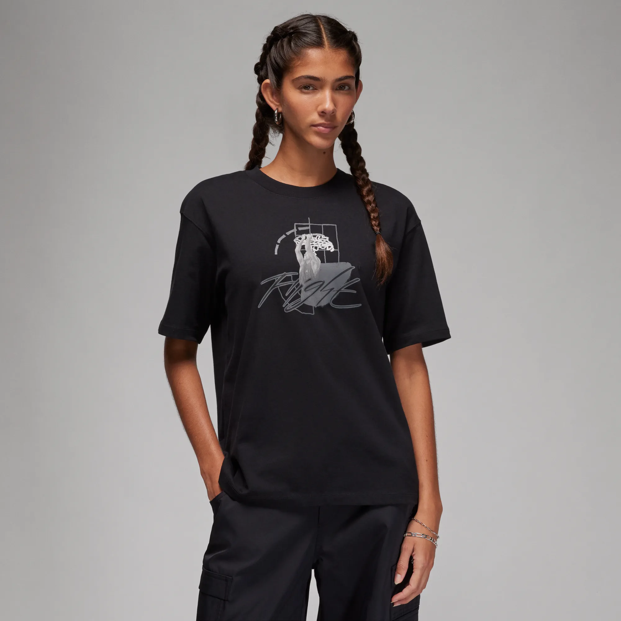 Nike Jordan Women's Graphic T-Shirt - Black