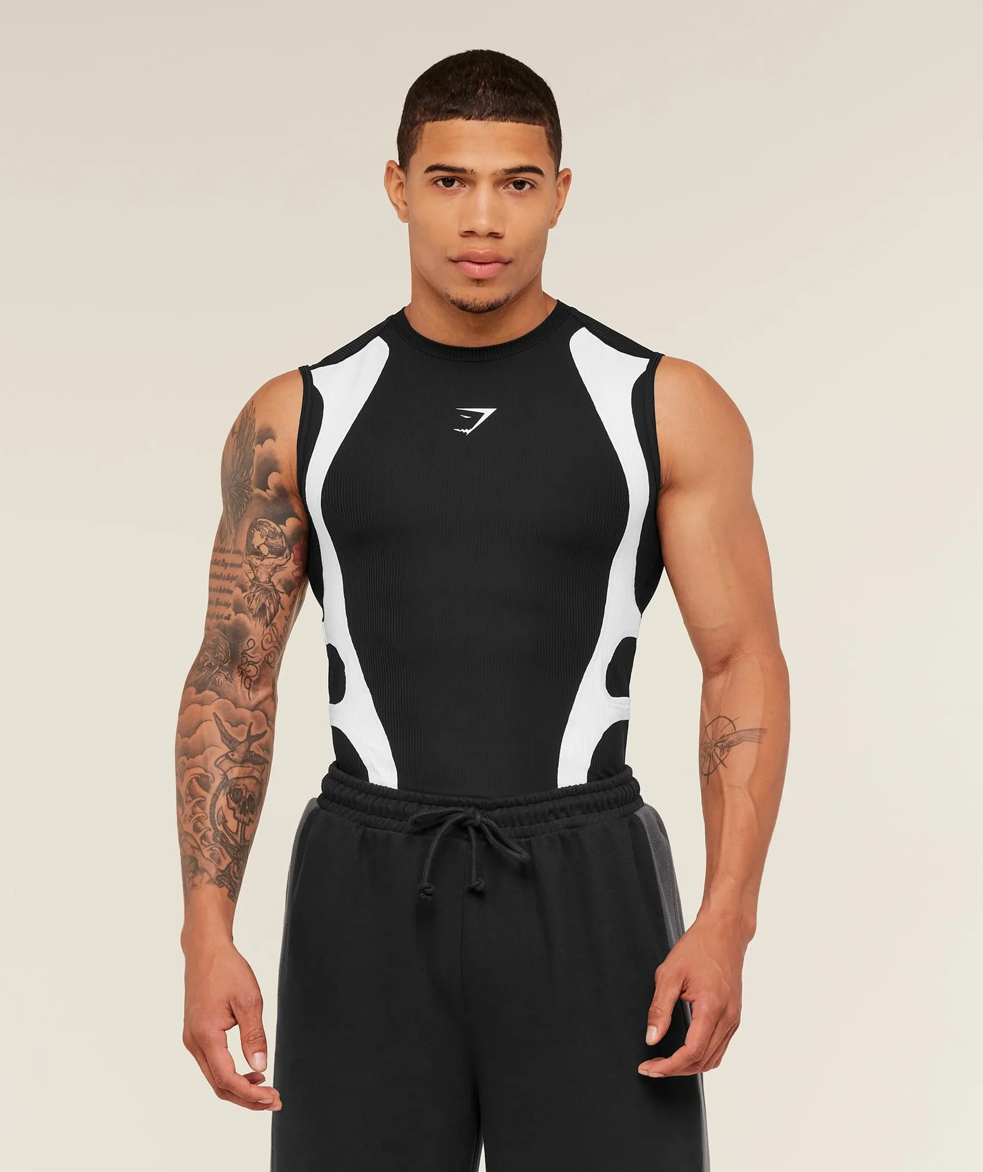 Gymshark x Carlos Belcast Tank Baselayer - GS Black