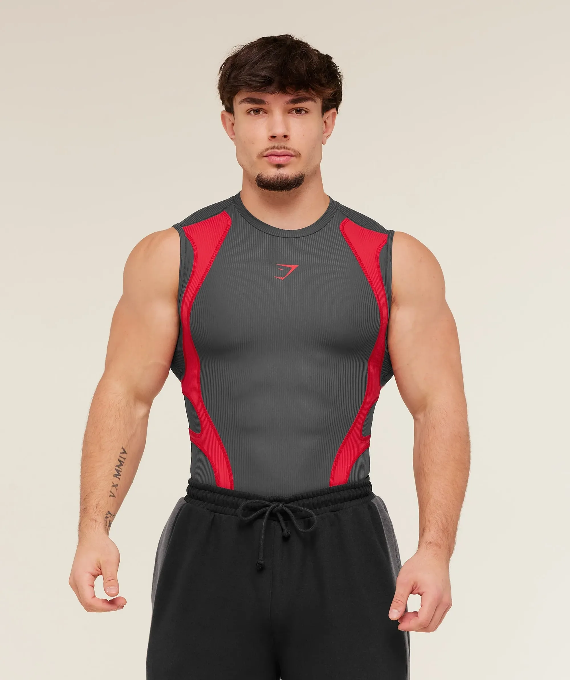 Gymshark x Carlos Belcast Tank Baselayer -  Onyx Grey