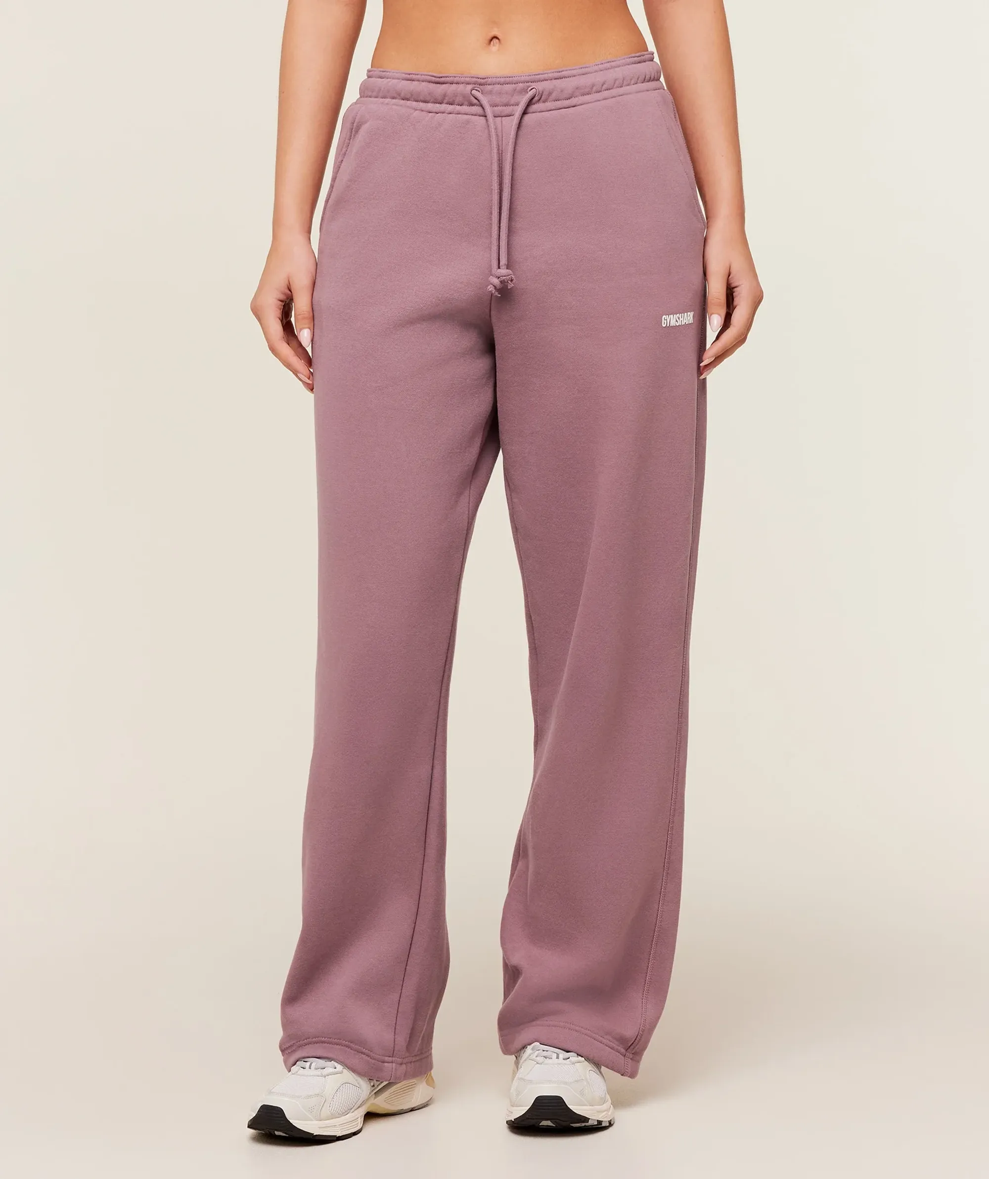 Gymshark Cosy Luxe Straight Leg Regular Joggers - Calm Pink