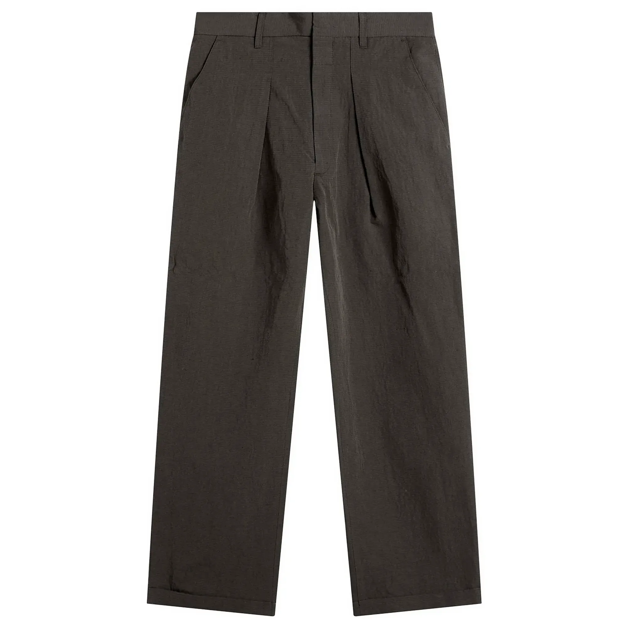 Ranra Men's Fold Tailored Pants Black Coffee