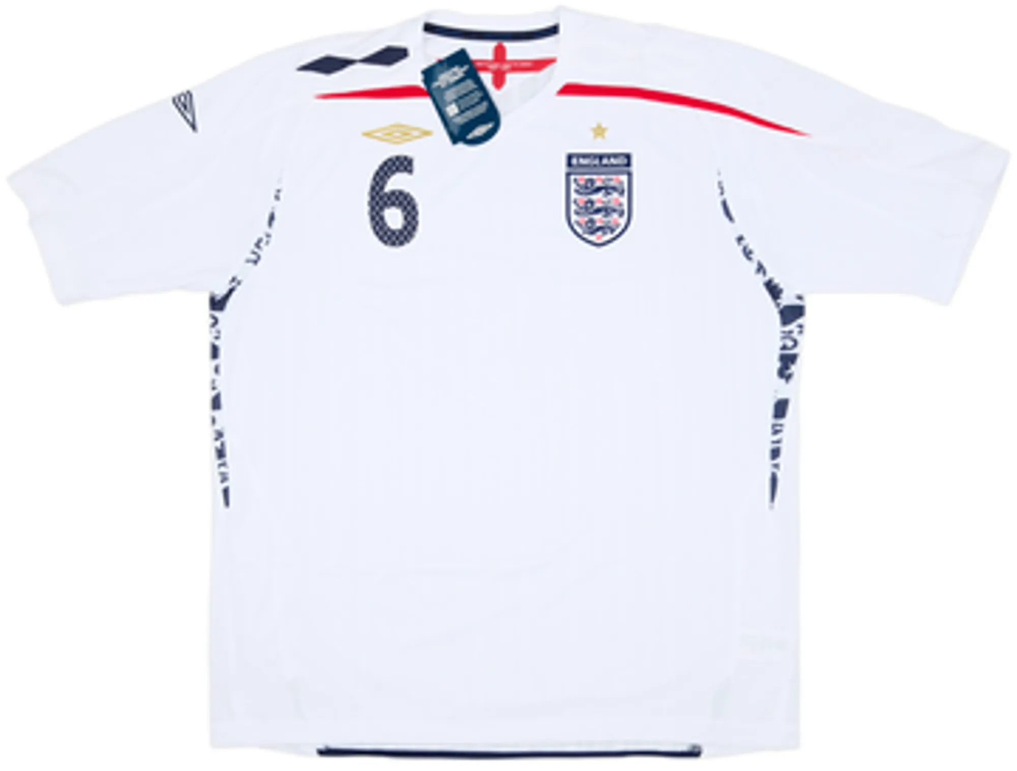 2007-09 England Home Shirt Terry #6 (XXL)