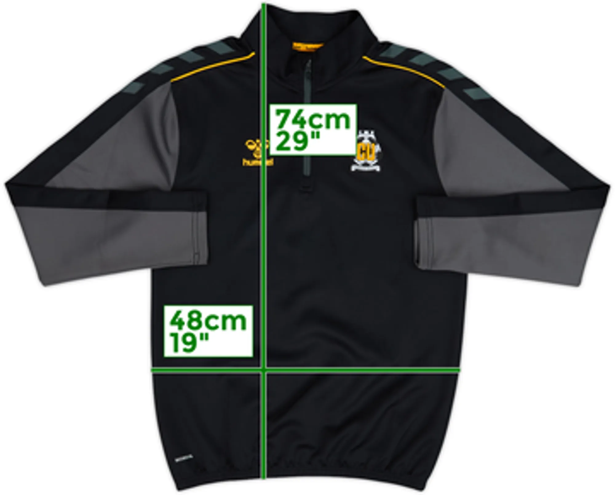 2021-22 Cambridge United Hummel 1/4 Zip Drill Top - 10/10 - (S)
