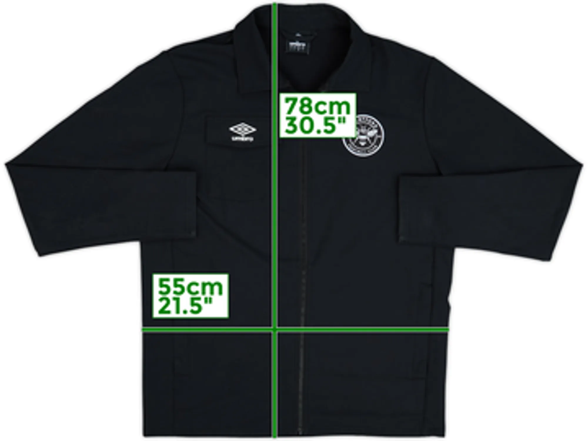 2021-22 Brentford Umbro Track Jacket - 8/10 - (L)