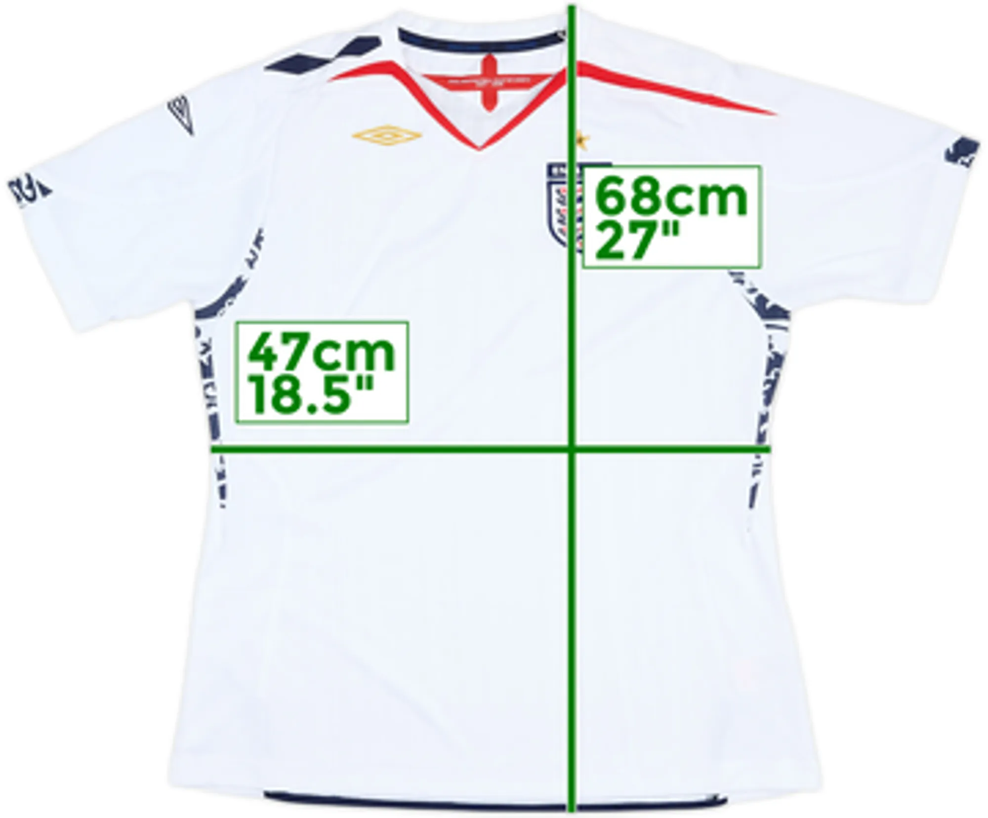 2007-09 England Home Shirt - 7/10 - (Women's L)