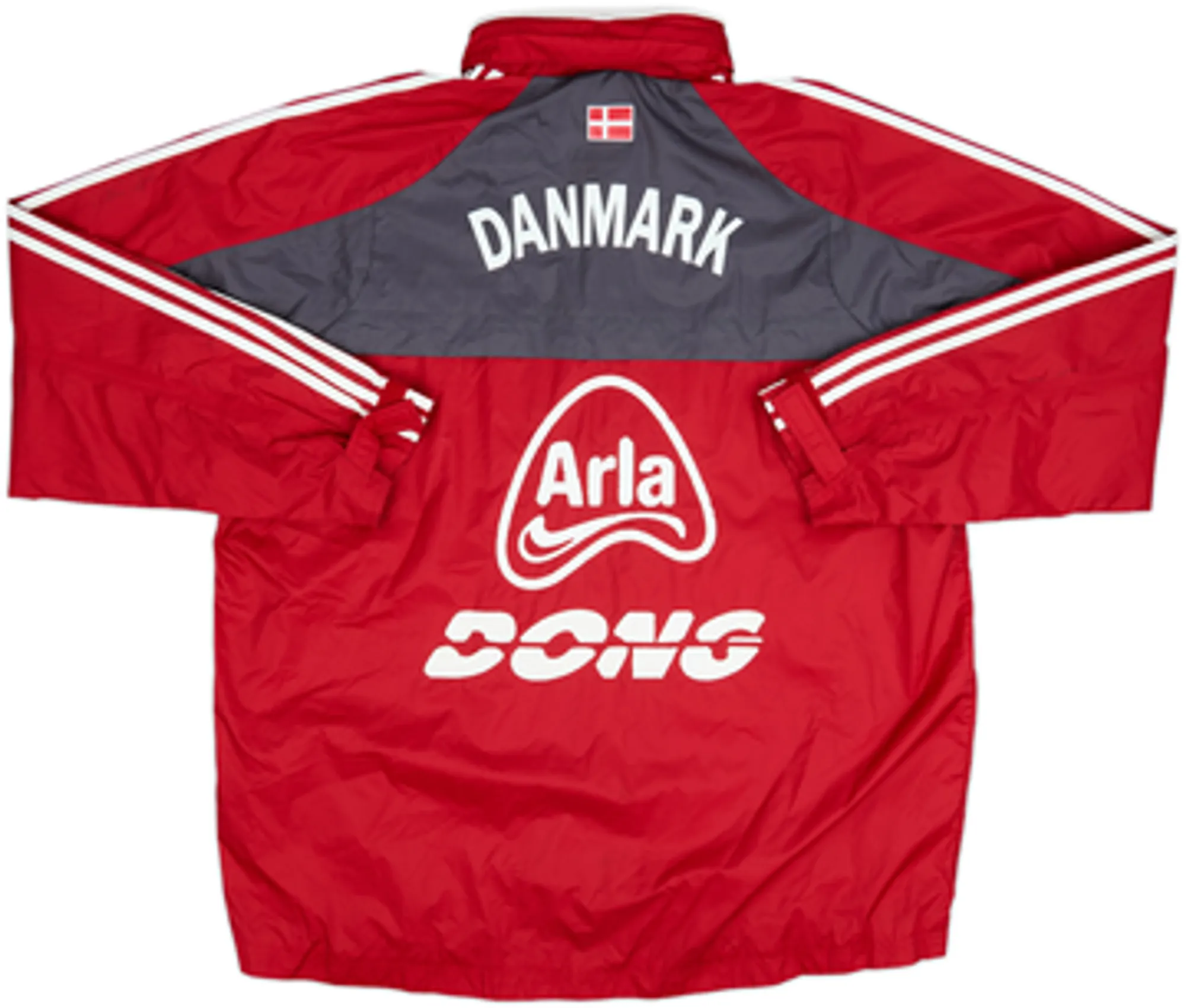 2004-06 Denmark adidas Player Issue Hooded Rain Jacket - 7/10 - (XXL)