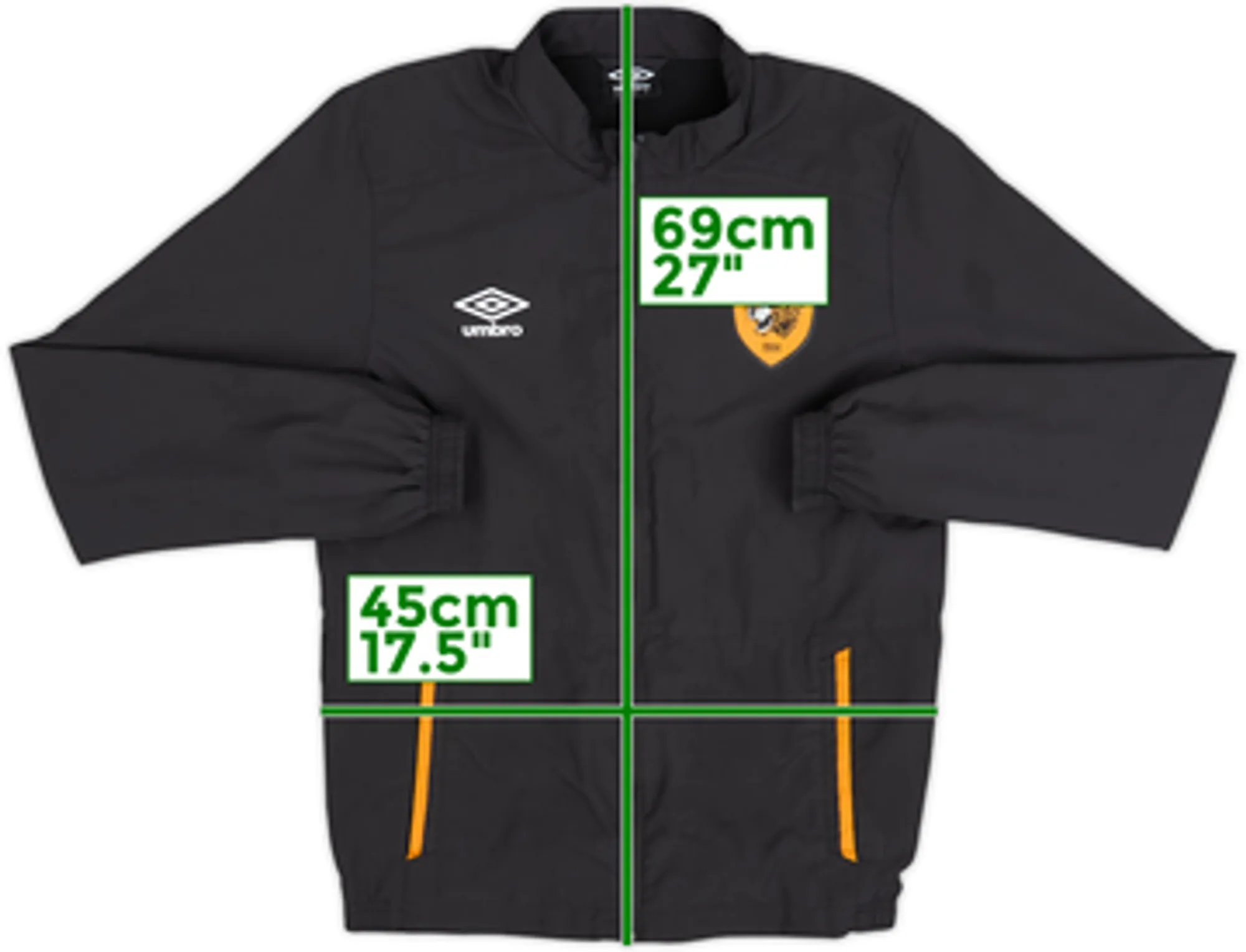 2020-21 Hull City Umbro Track Jacket - 8/10 - (S)