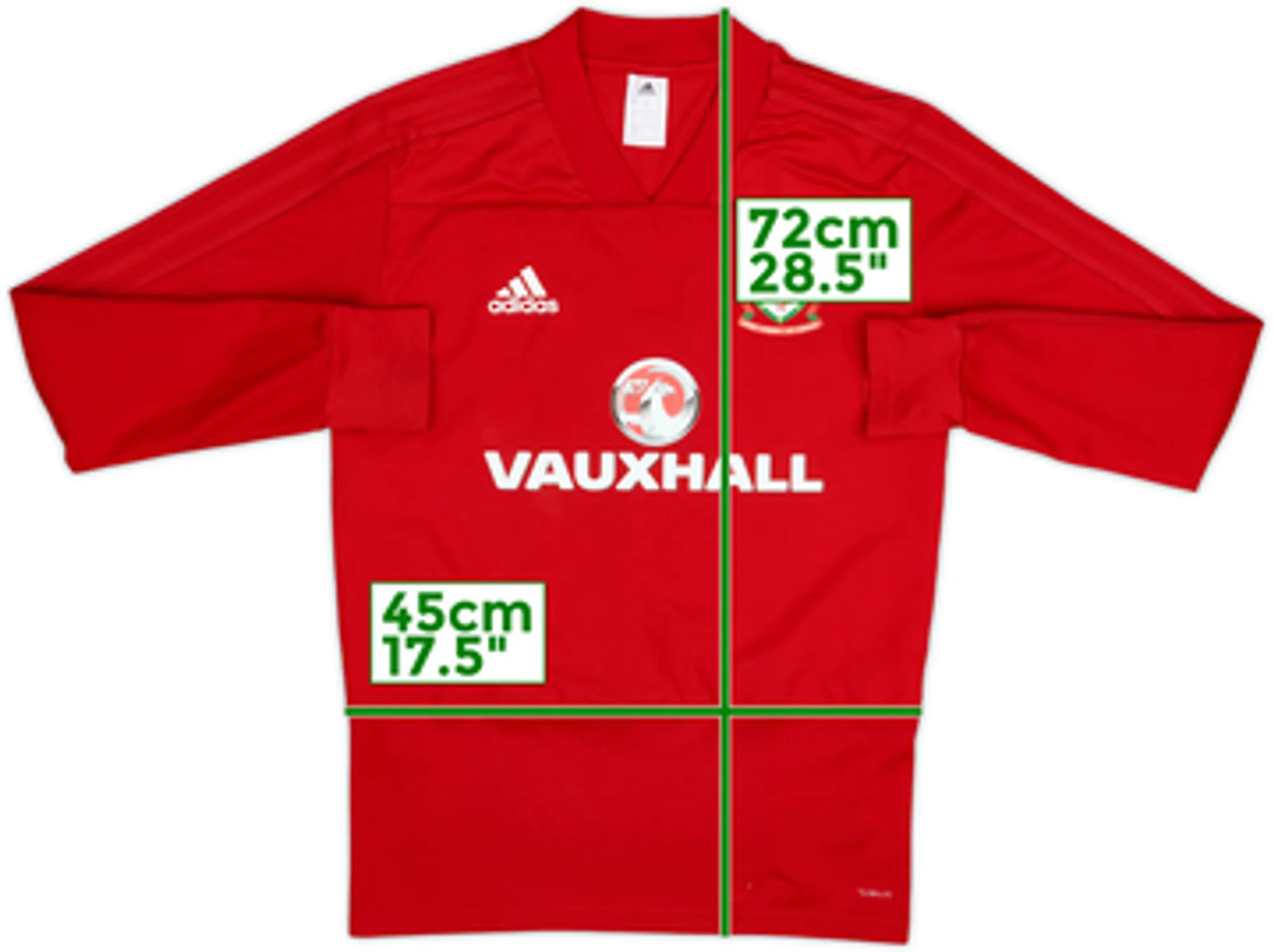 2017 Wales adidas Drill Top - 8/10 - (S)