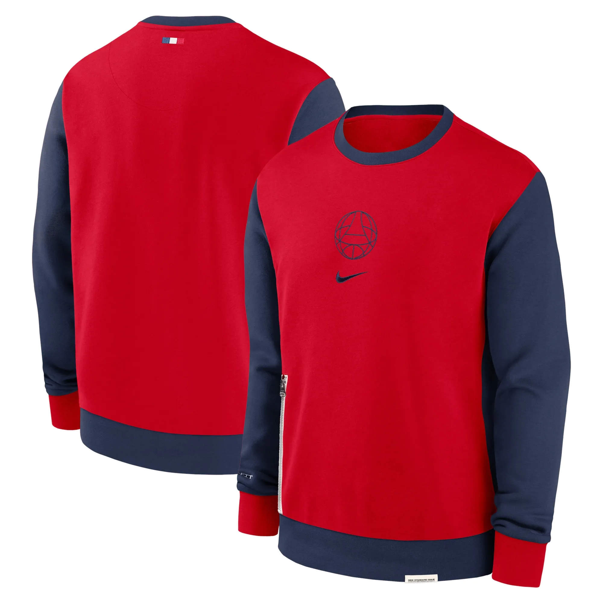 Paris Saint-Germain Nike Travel Crew Sweatshirt - Red