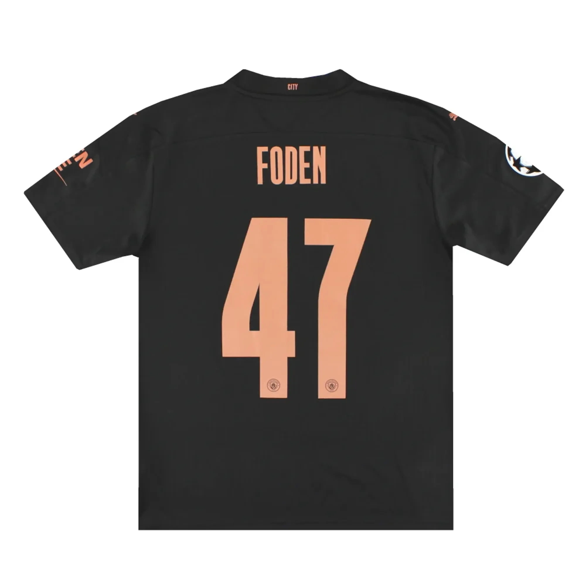 2020-21 Manchester City Puma Away Shirt Foden #47 M - Manchester City / Excellent 