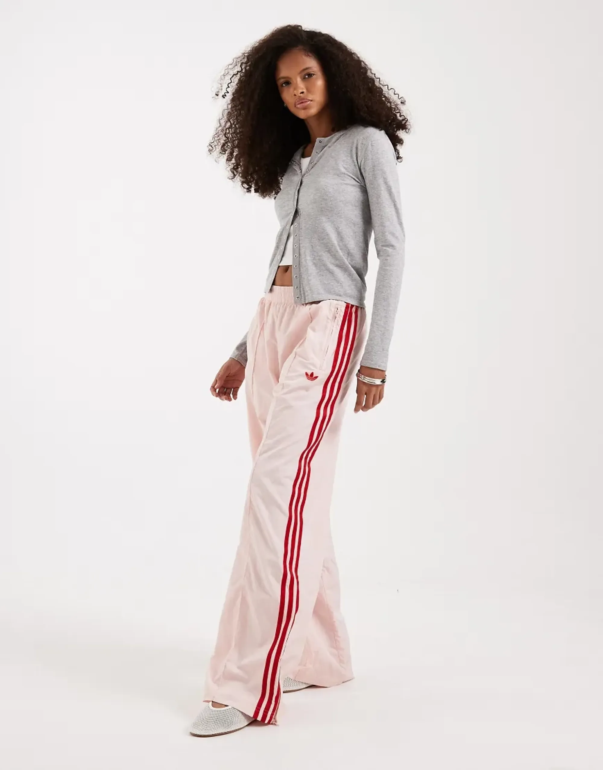 adidas Originals Womens Firebird Loose Track Trousers Sandy Pink