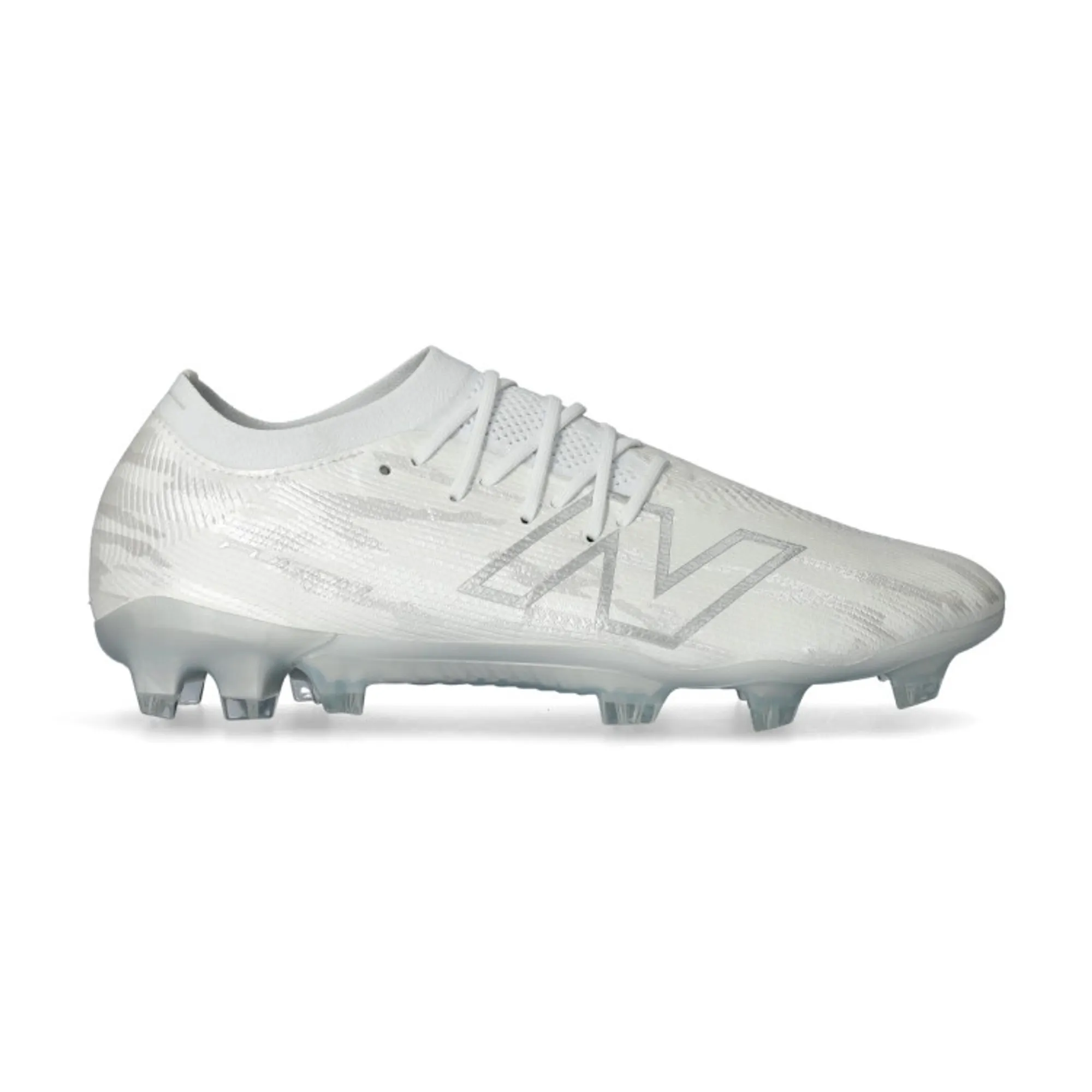 New Balance Unisex Furon Elite FG V8 in White/Purple/Grey Synthetic