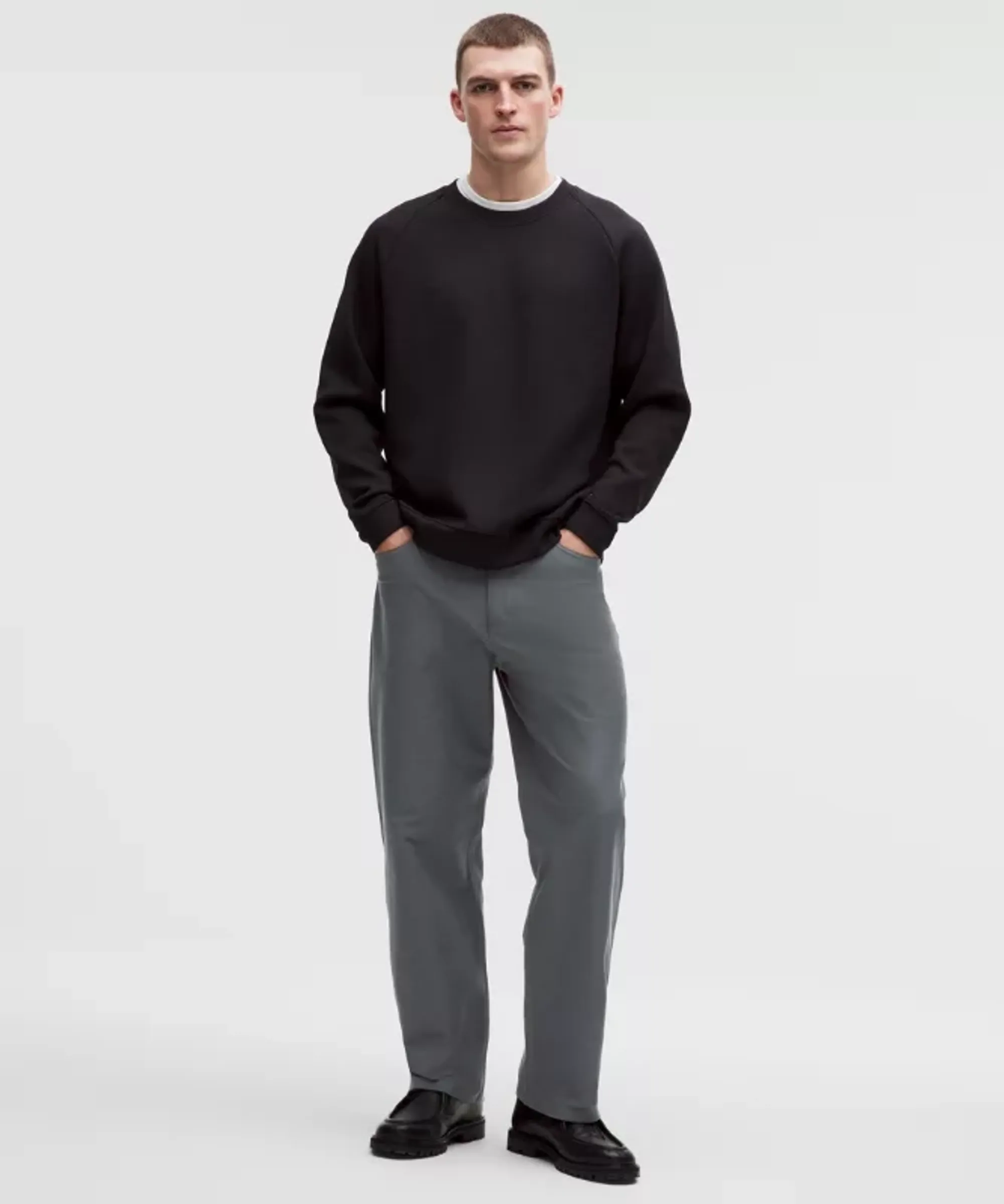 lululemon – Men's EasyFive Loose-Straight Trousers 32L – Color Grey/Blue – Size 28