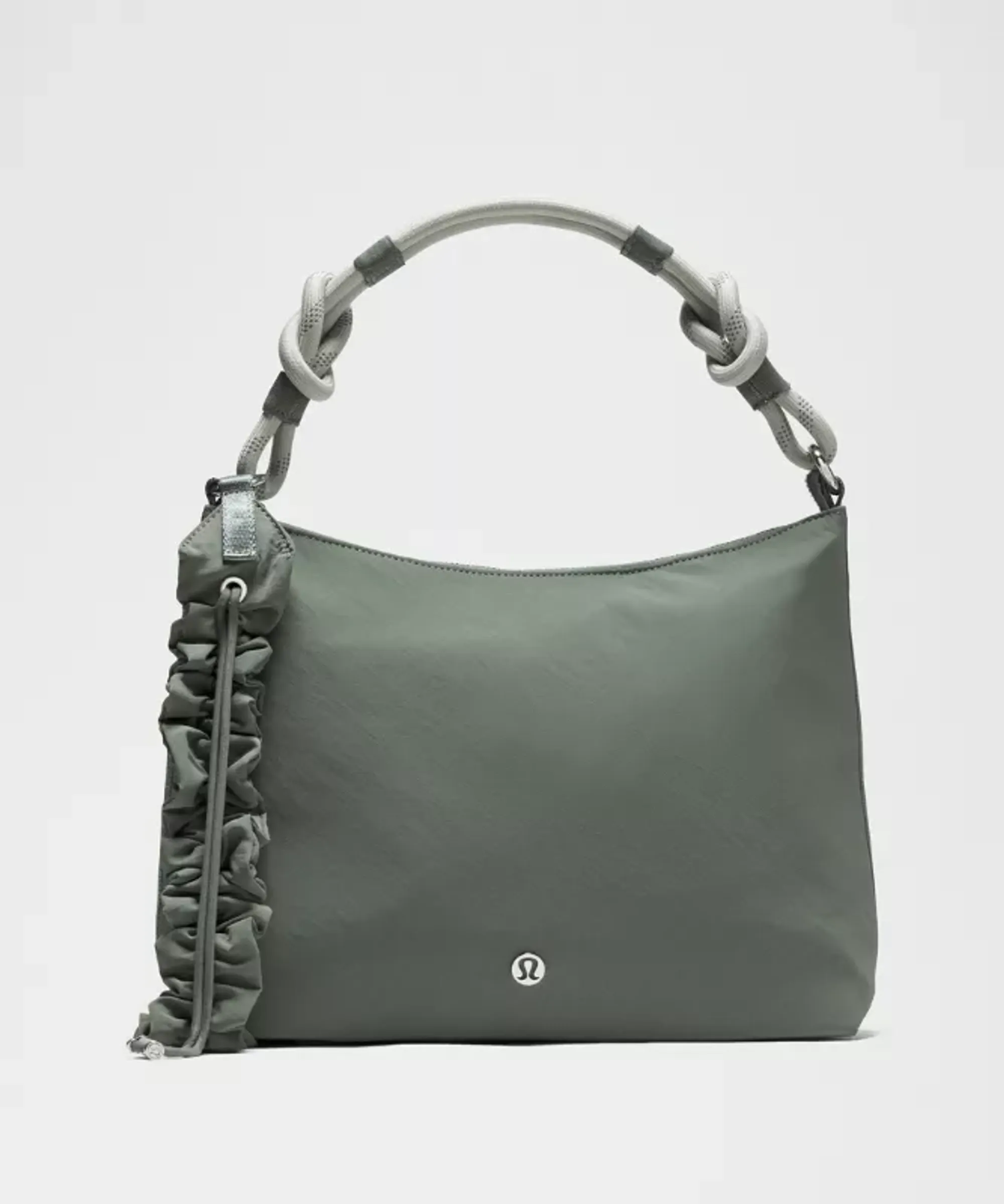 lululemon – Convertible Ruched Crossbody Bag 6.5L – Color Silver/Green