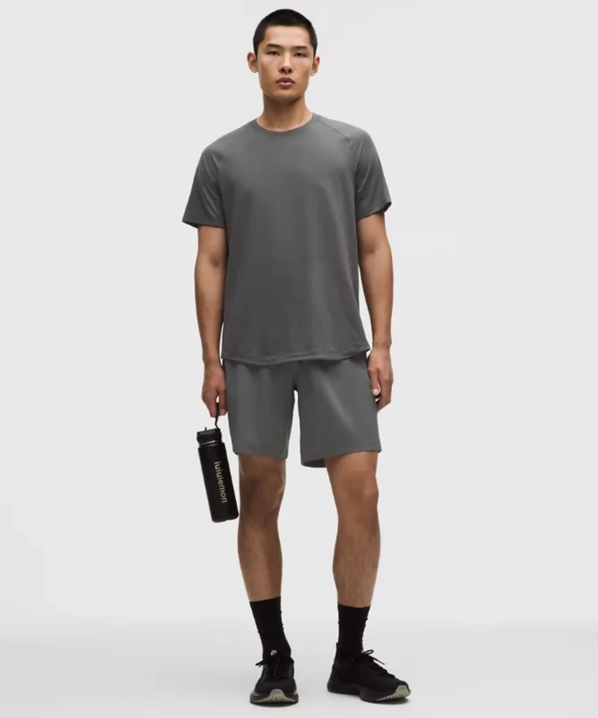 lululemon – Men's Pace Breaker Linerless Shorts – 9" – Color Grey – Size Large