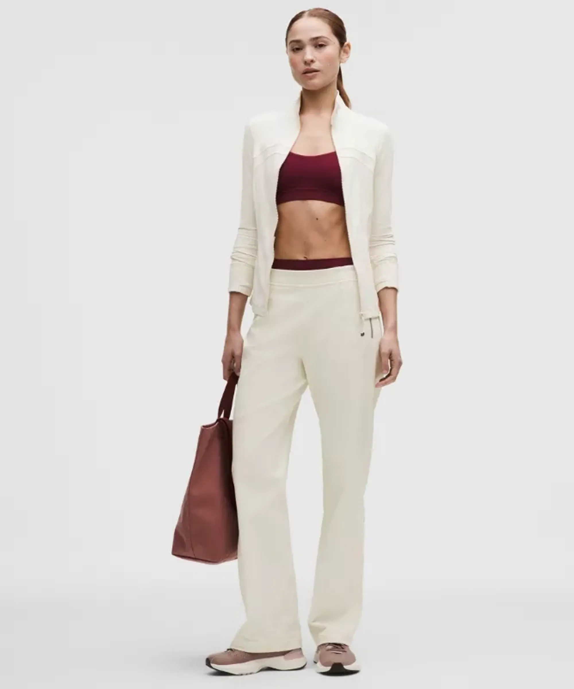 lululemon – Women's Define Mid-Rise Track Pants Luon – Color White – Size Large