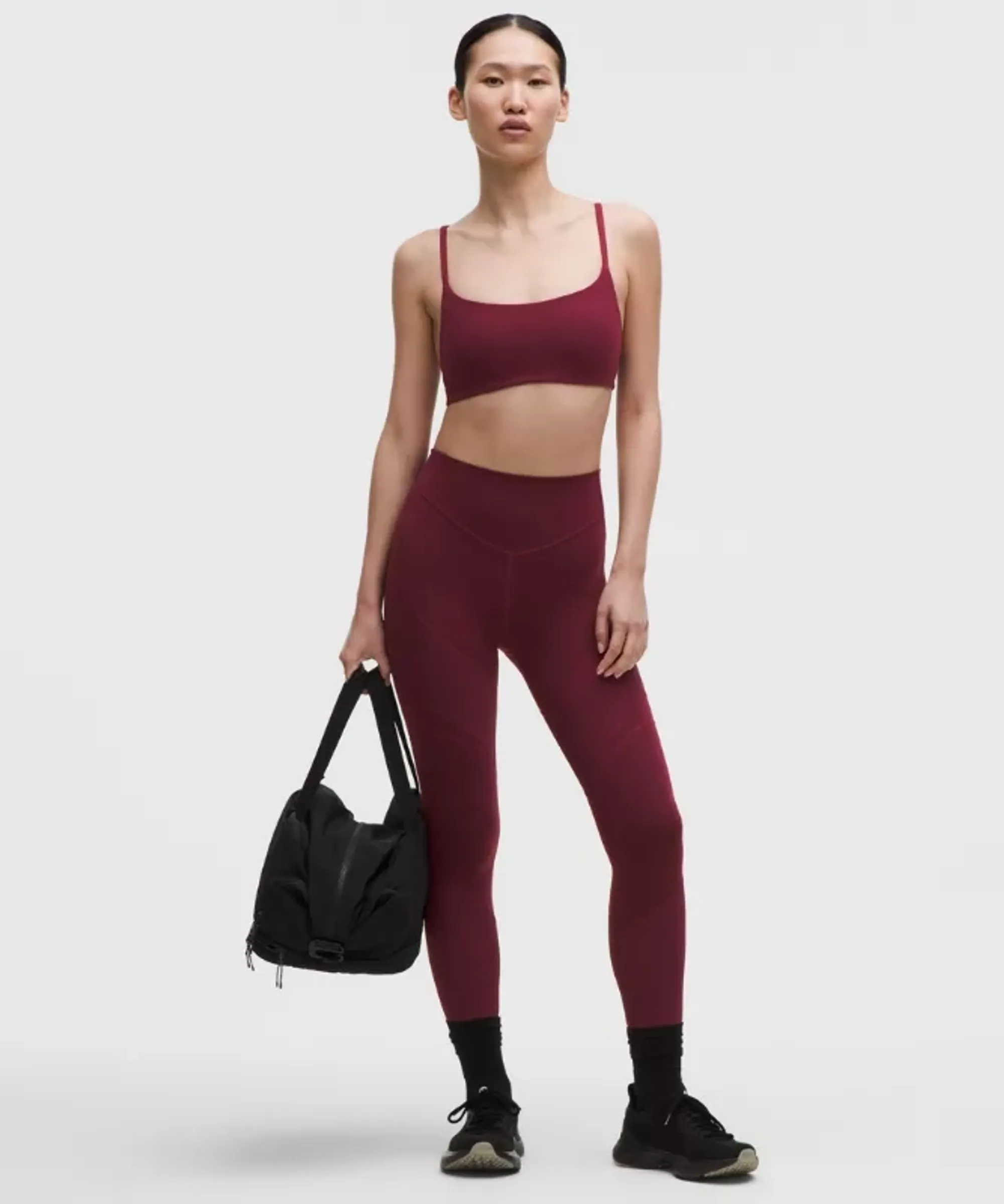 lululemon – Women's Everlux Panelled High-Rise Tight Leggings – 25" – Color Burgundy/Red – Size 0