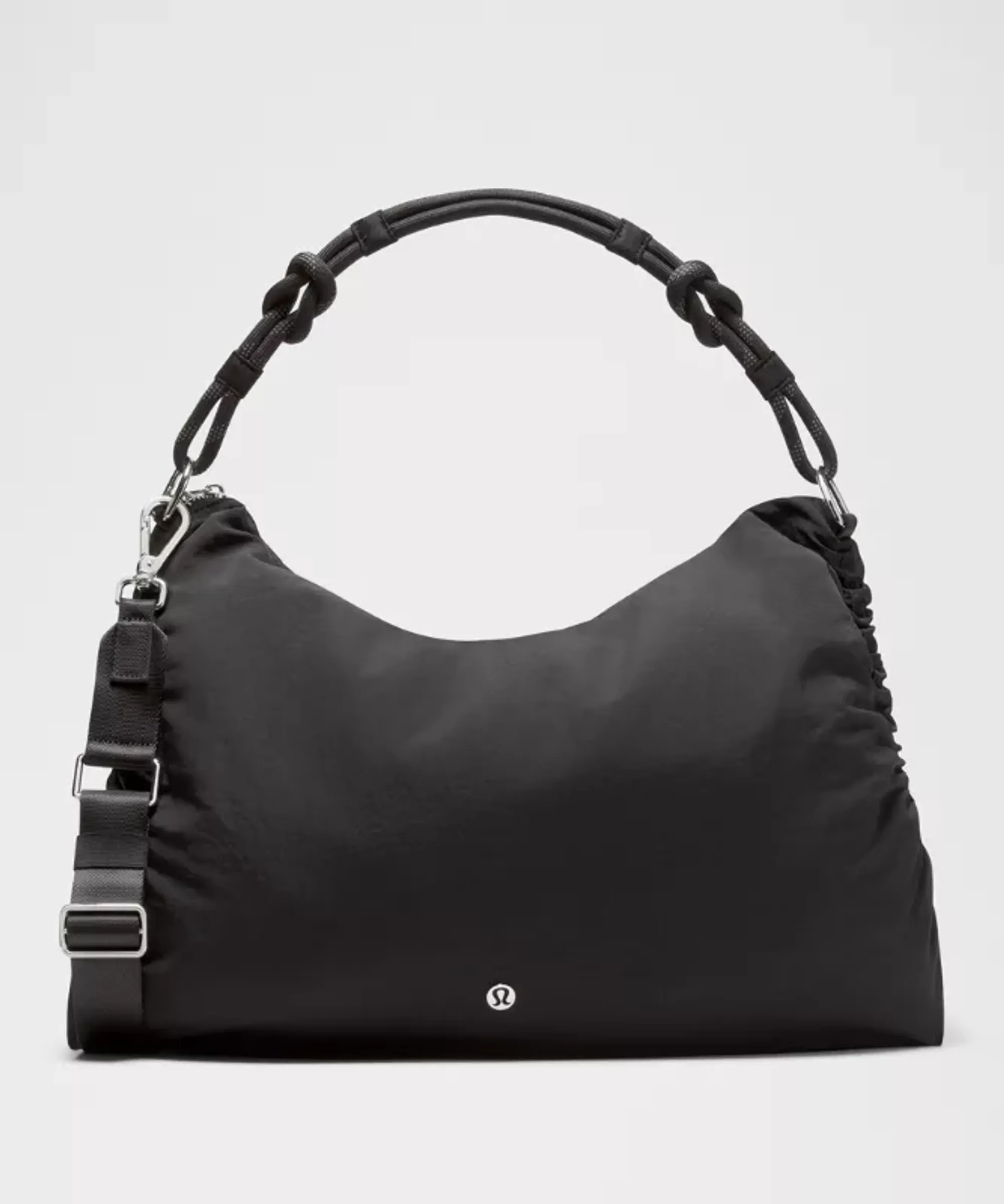 lululemon – Convertible Ruched Crossbody Bag Large 16L – Color Black/Silver