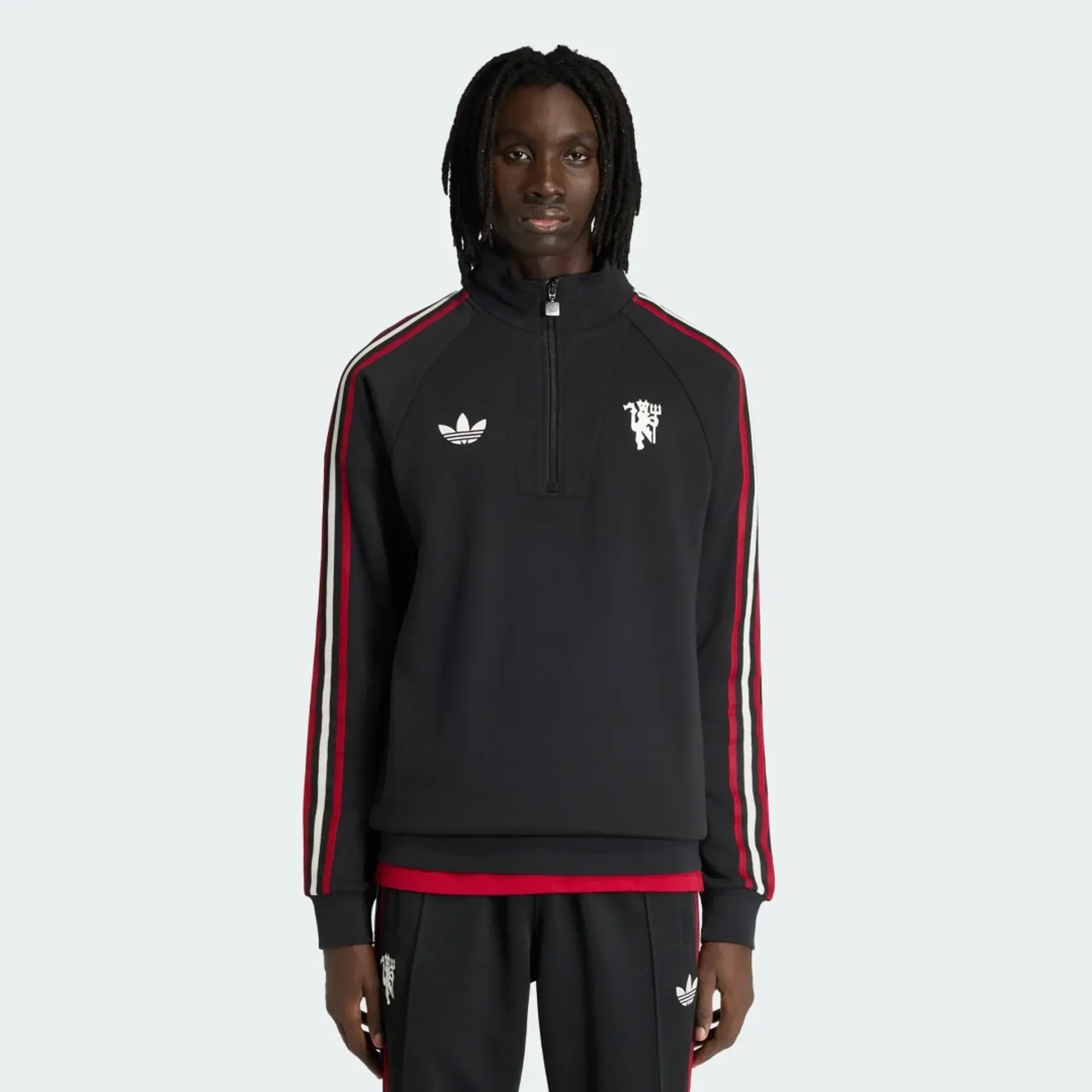 adidas Manchester United Originals Half Zip Top