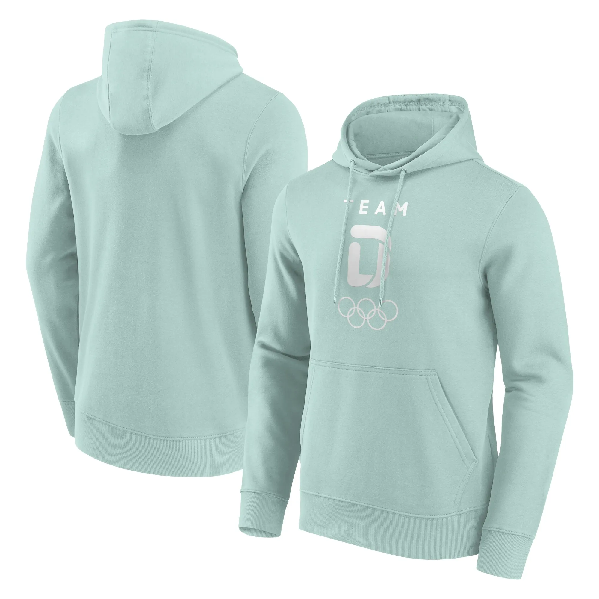 Team D Small Mono Logo Hoodie - Surf Spray