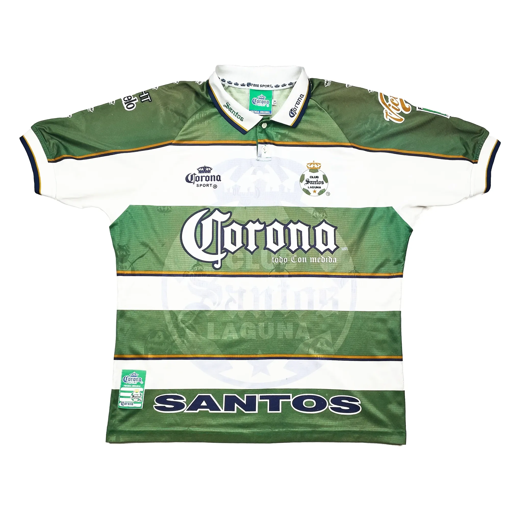 1999/00 Santos Laguna #26 Home Shirt (XL) Corona Sport | Cult Kits ...