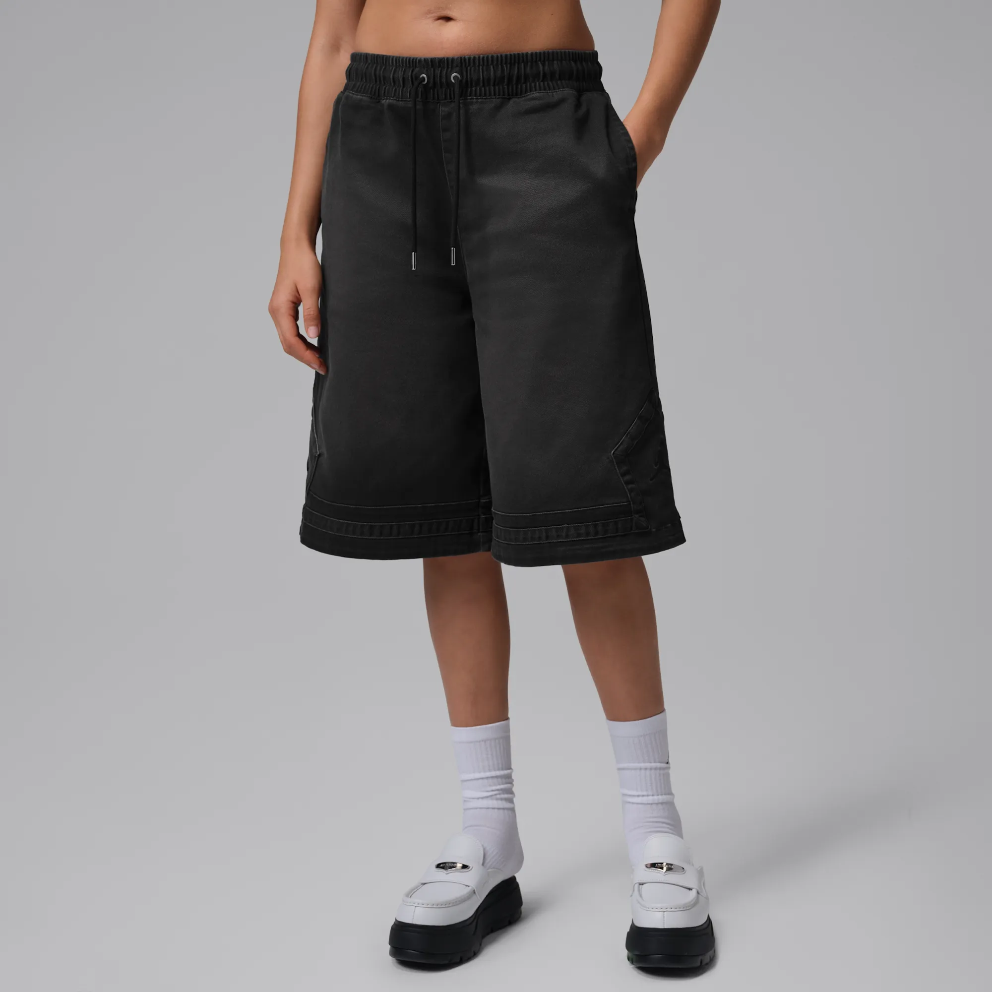 Nike Jordan Flight Club Women's Big Shorts - Black - Cotton