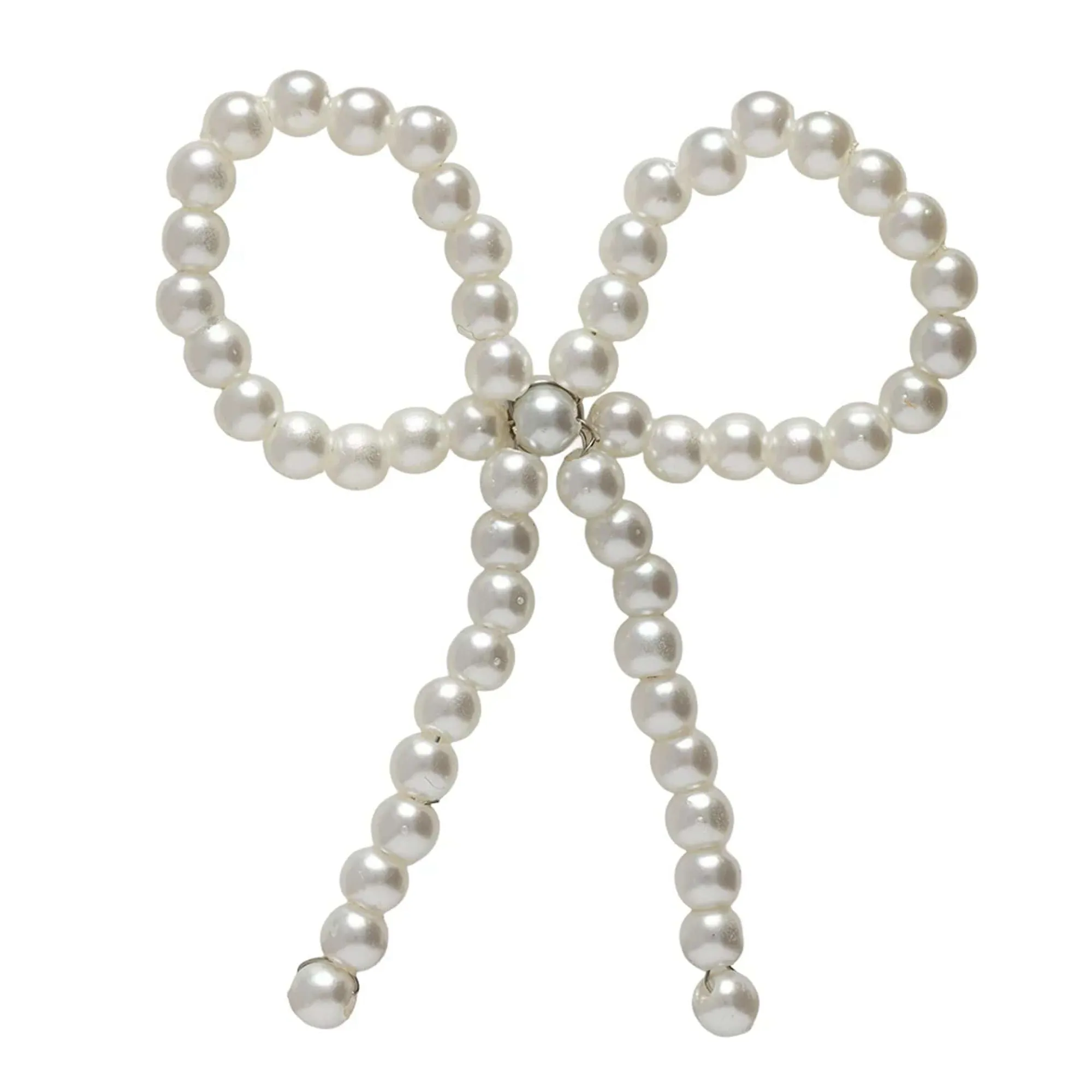 New Era Faux Pearl Bow White Pin Badge adult unisex