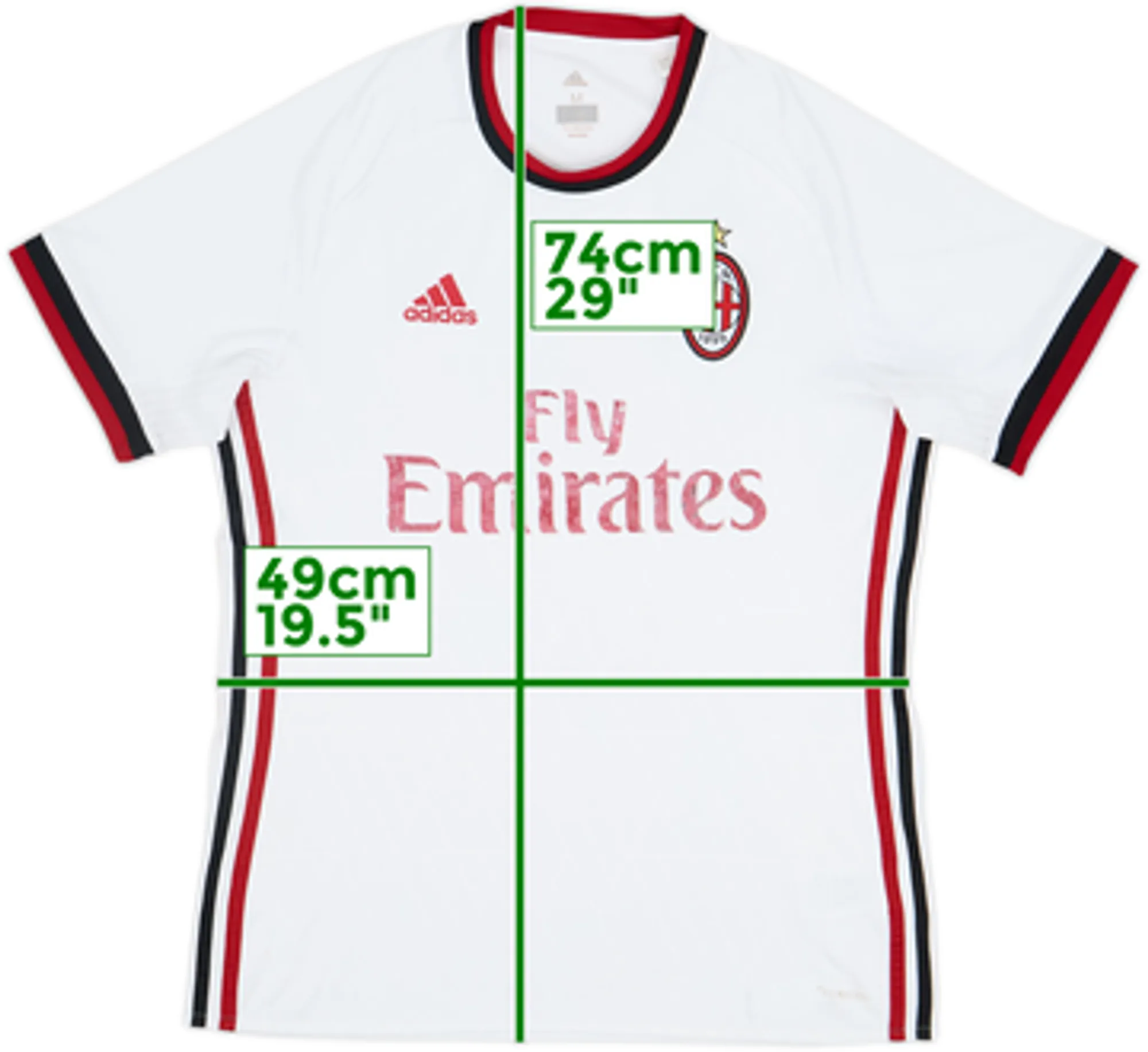 2017-18 AC Milan Away Shirt - 4/10 - (M)