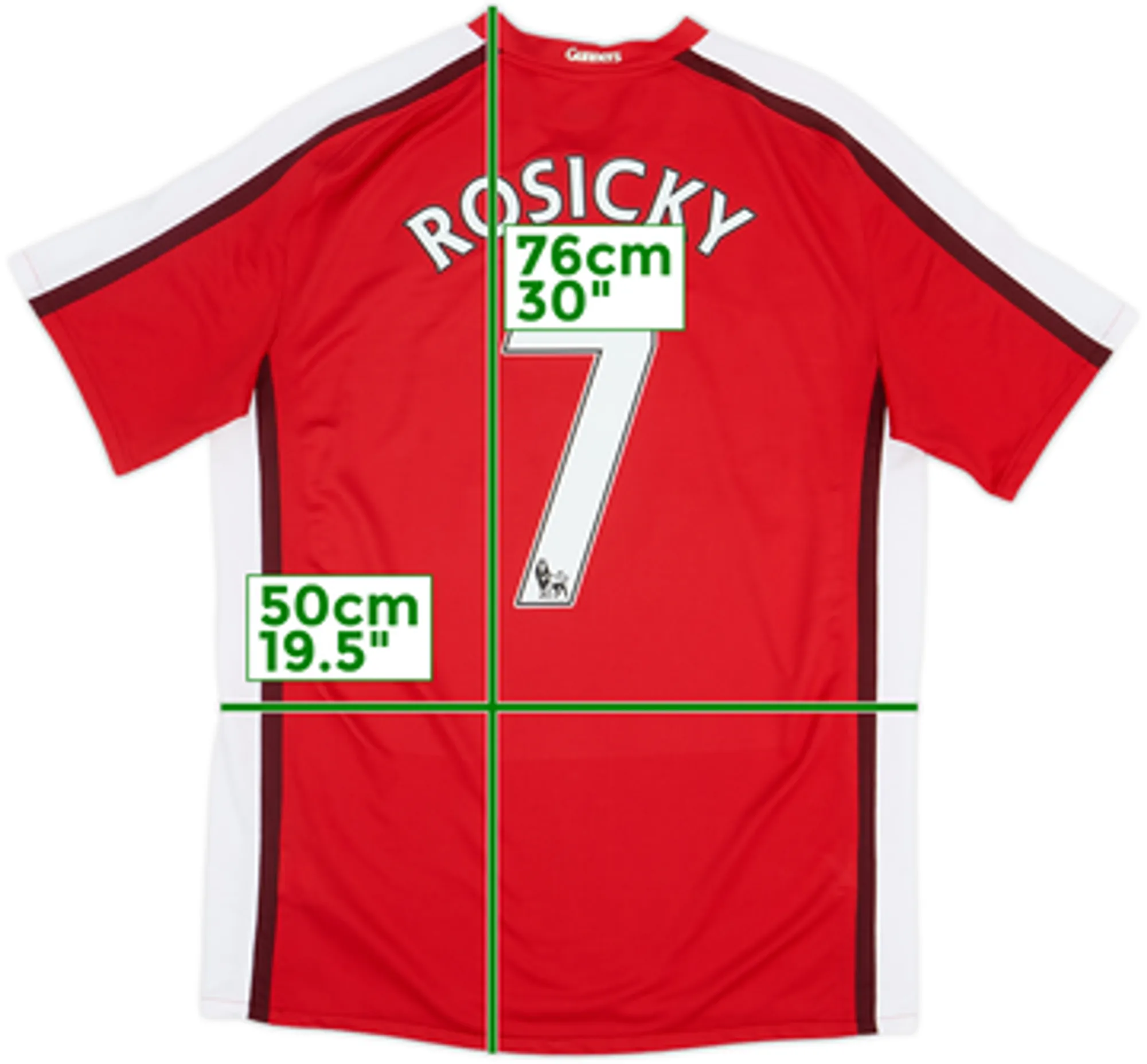 2008-10 Arsenal Home Shirt Rosicky #7 - 9/10 - (M)