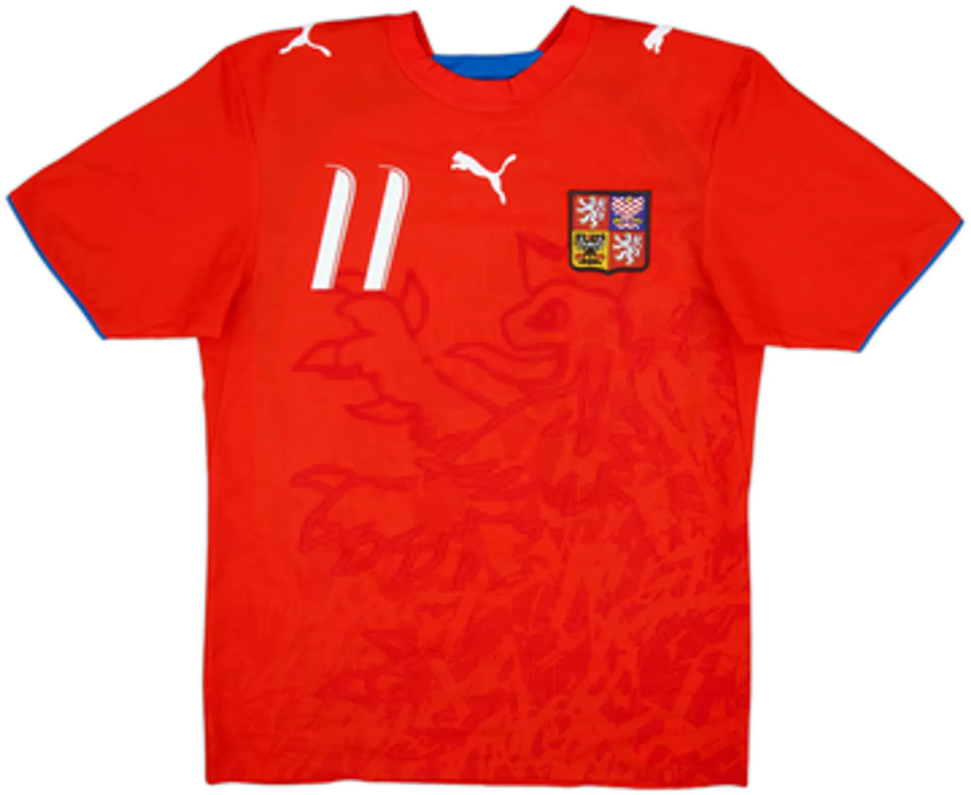 2006-08 Czech Republic Home Shirt Nedved #11 - 9/10 - (S)