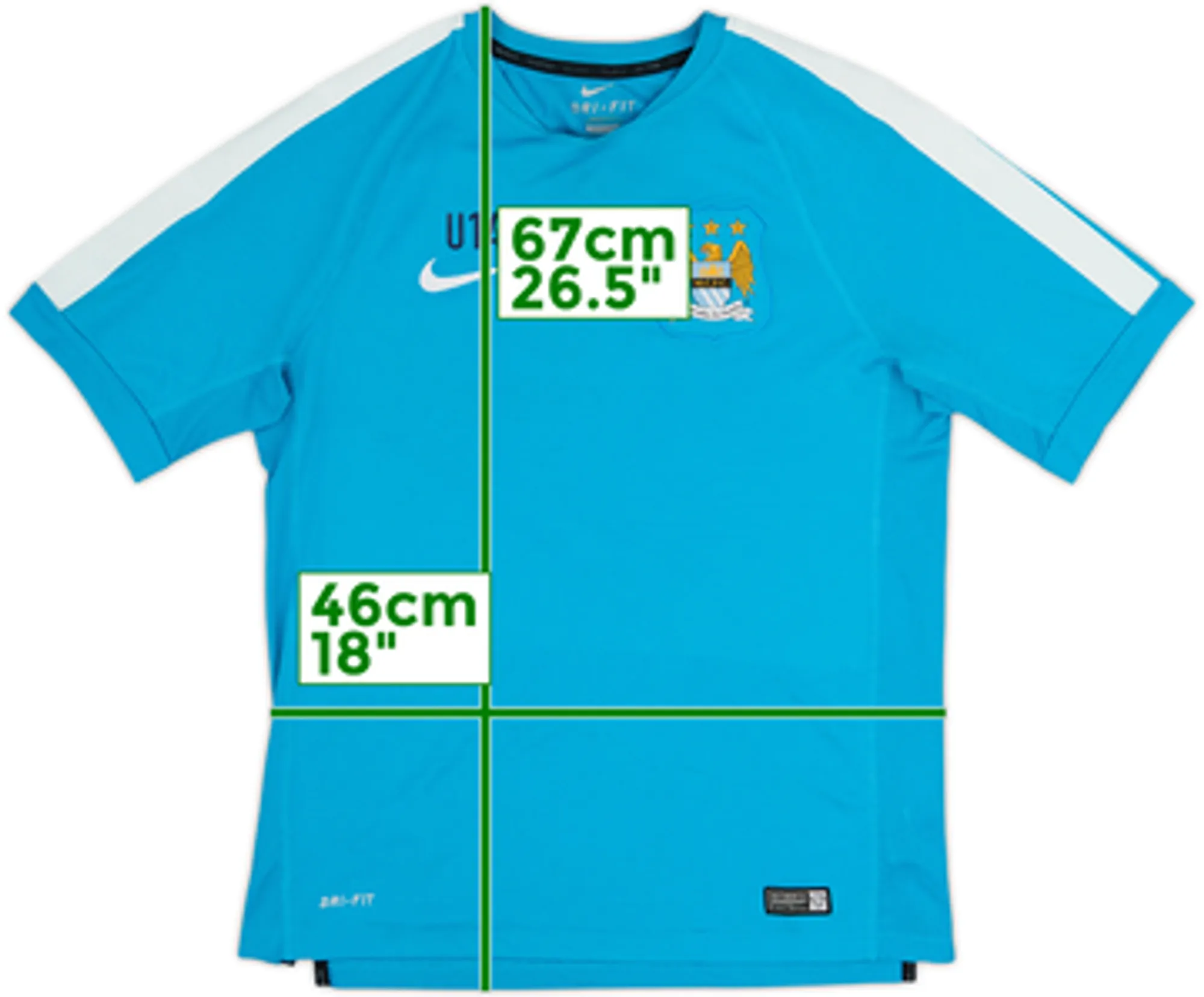 2014-15 Manchester City Player Issue Nike Training Shirt - 7/10 - (M)