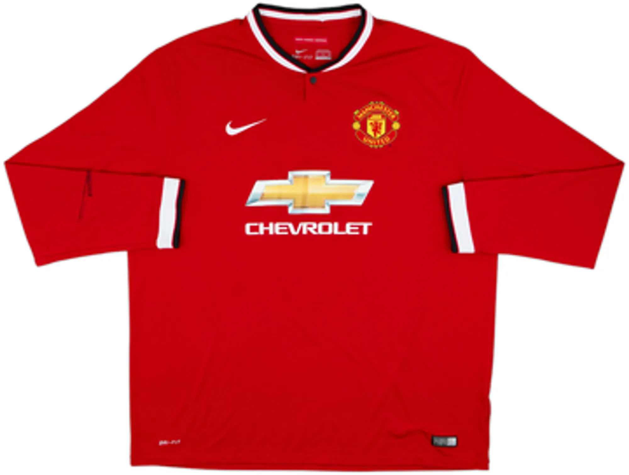 2014-15 Manchester United Home L/S Shirt Rooney #10 - 7/10 - (XXL)