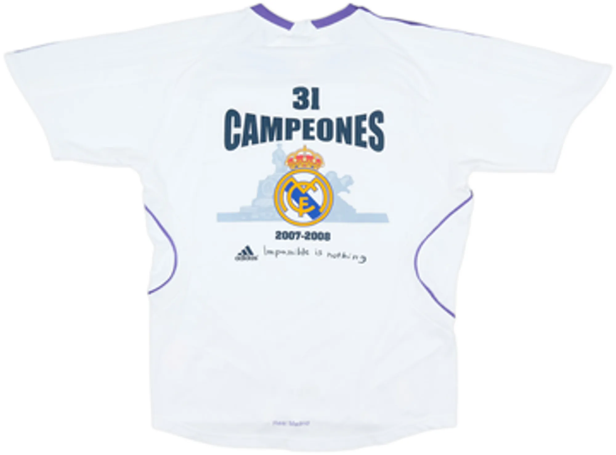 2007-08 Real Madrid 'Campeones' Home Shirt - 6/10 - (M.Boys)